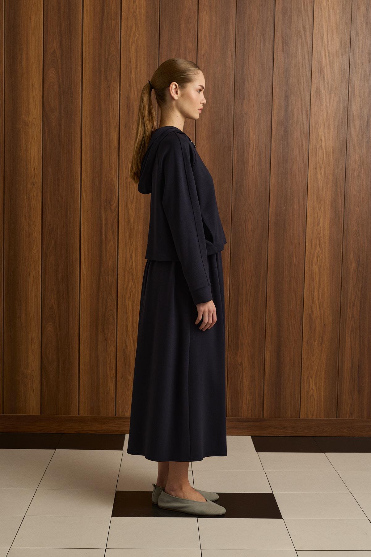 ANKA ETEKLİ TAKIM LACİVERT