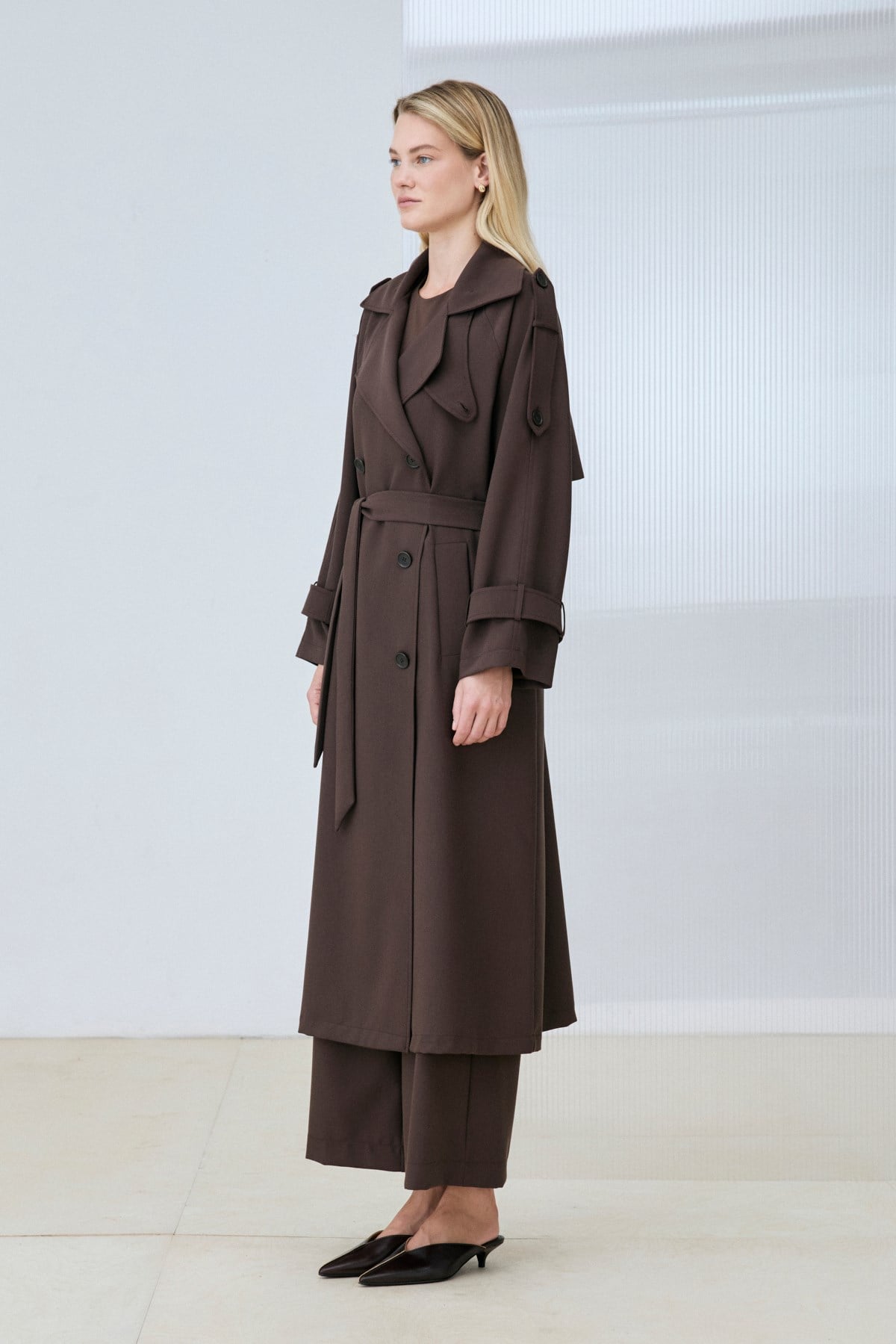 BLANCA TRENCH COAT BROWN