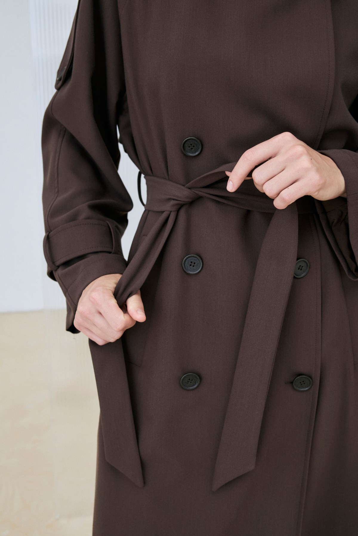 BLANCA TRENCH COAT BROWN