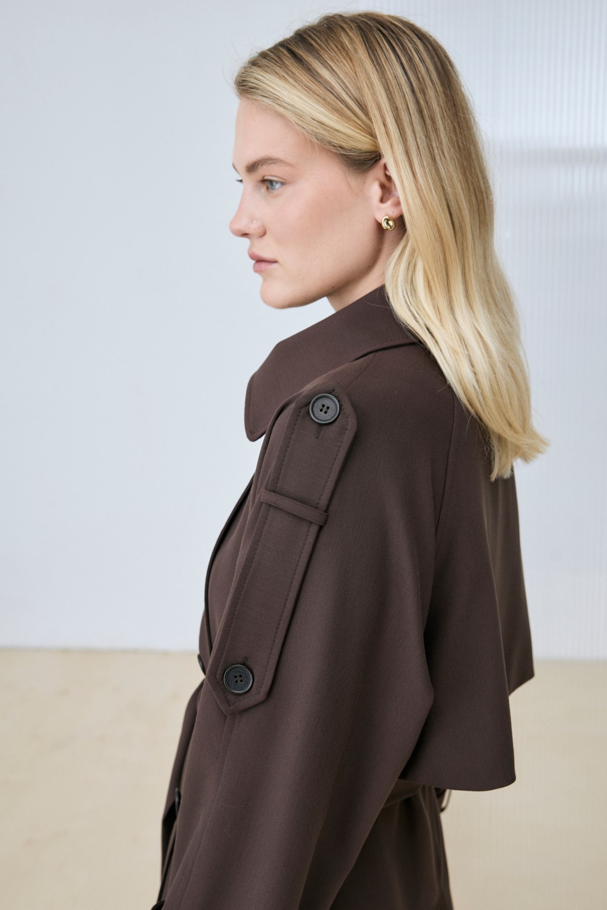 BLANCA TRENCH COAT BROWN