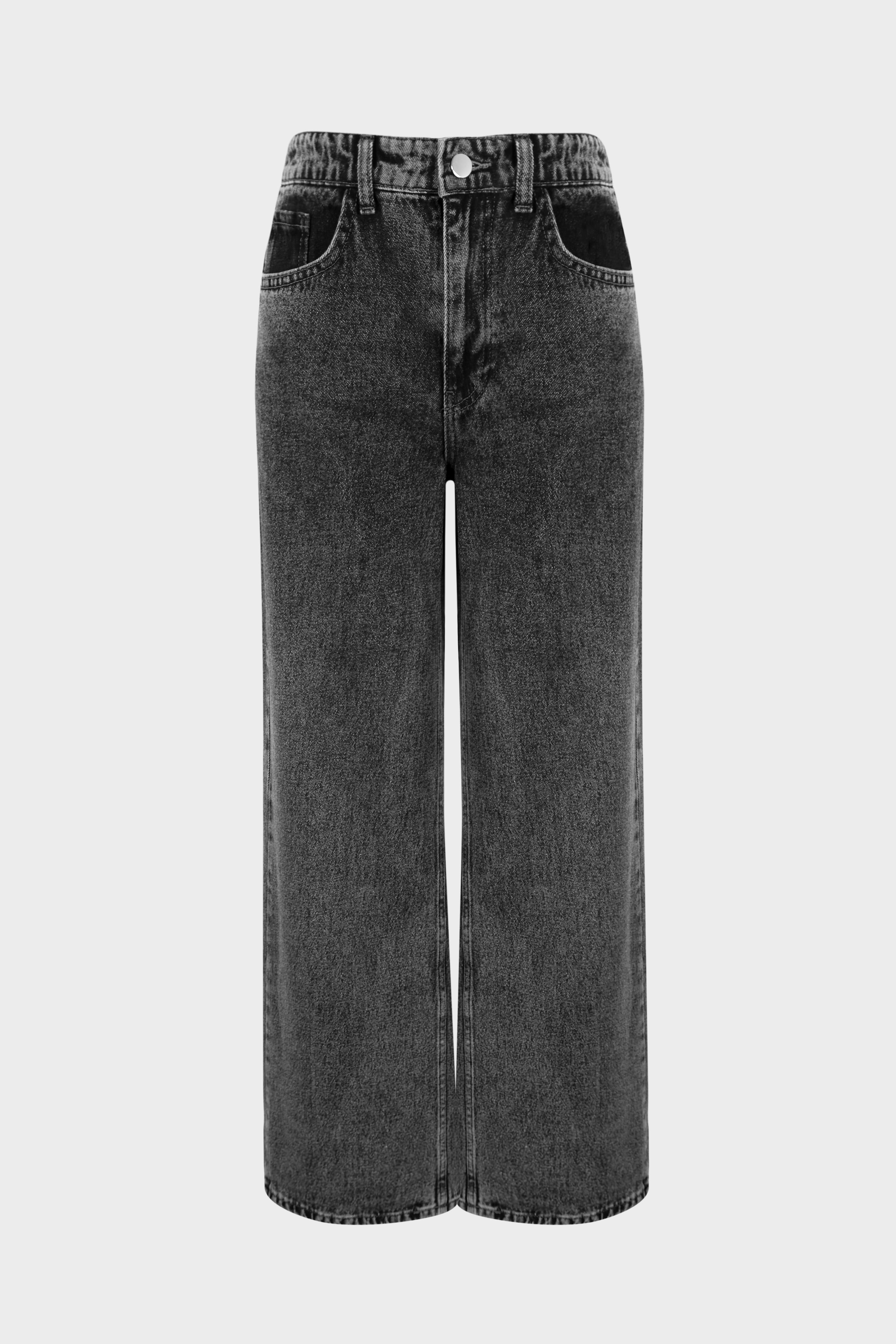 CLARA BOL FORM DENİM PANTOLON ANTRASİT