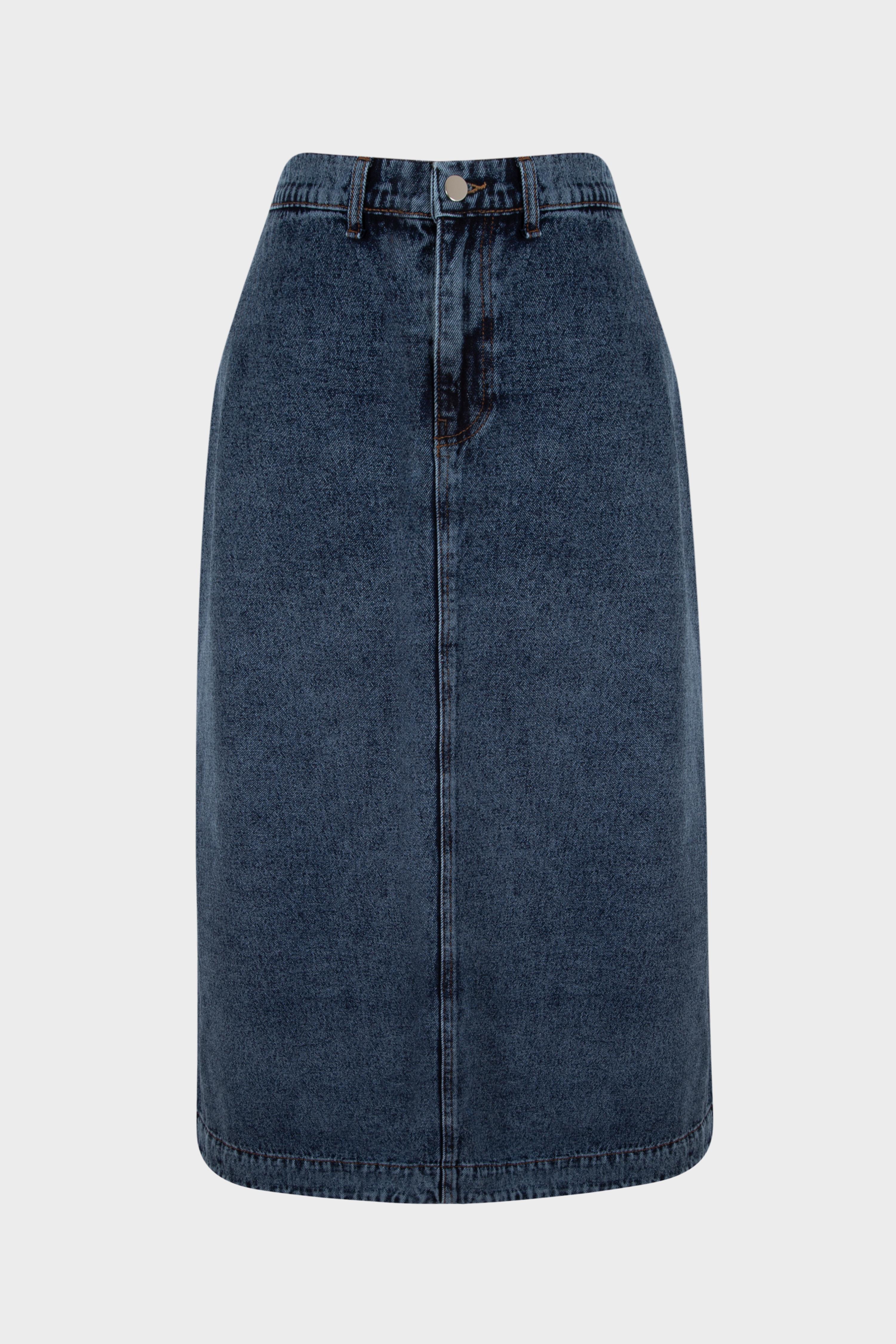 CLARA DENİM ETEK LACİVERT