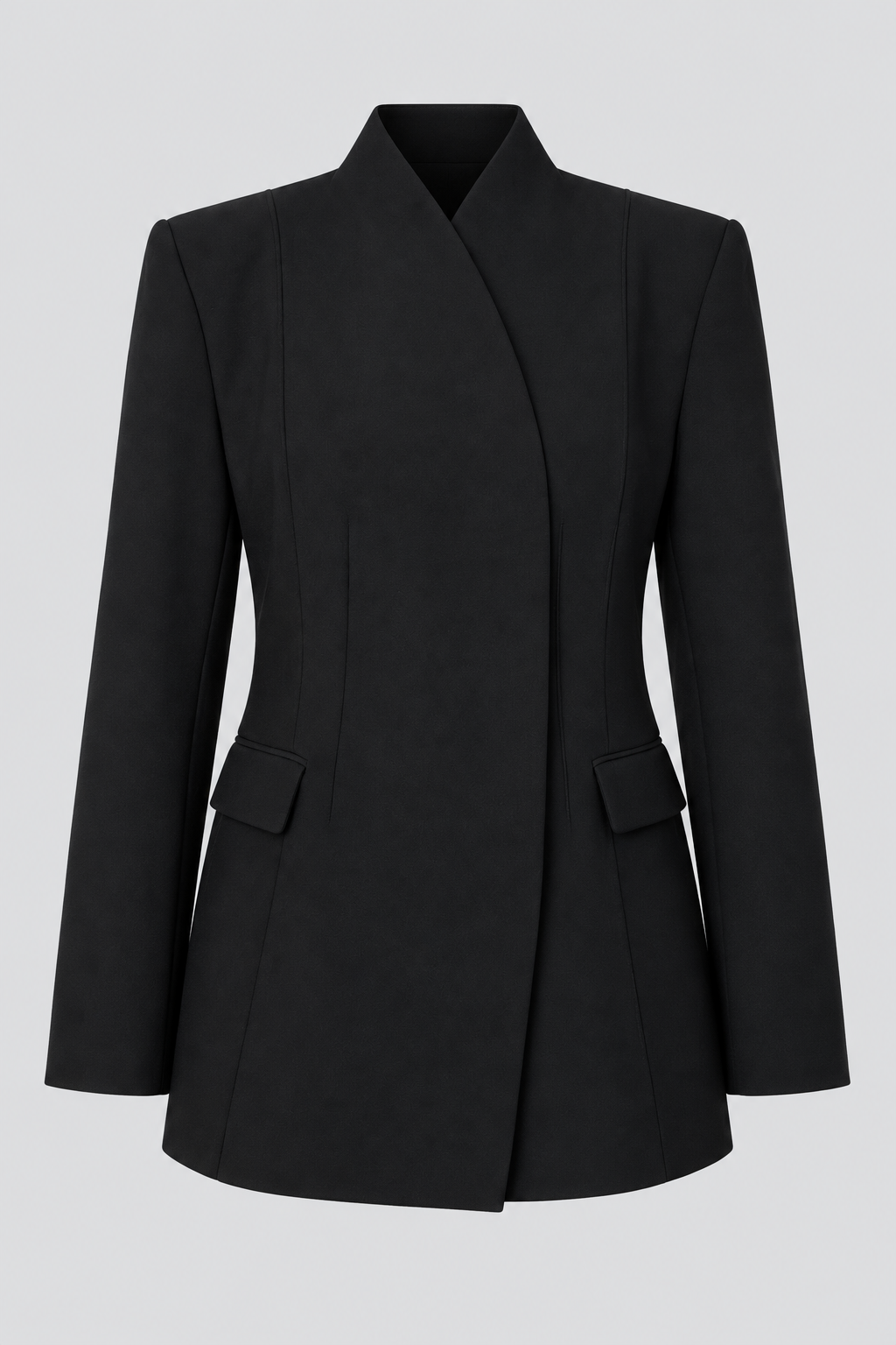CLARA FITTED DETAILED JACKET BLACK