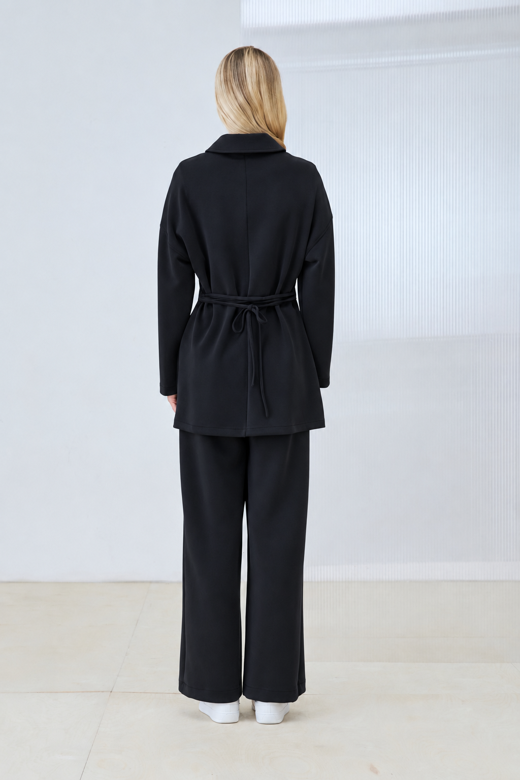 CORA MODAL PANTS SET BLACK