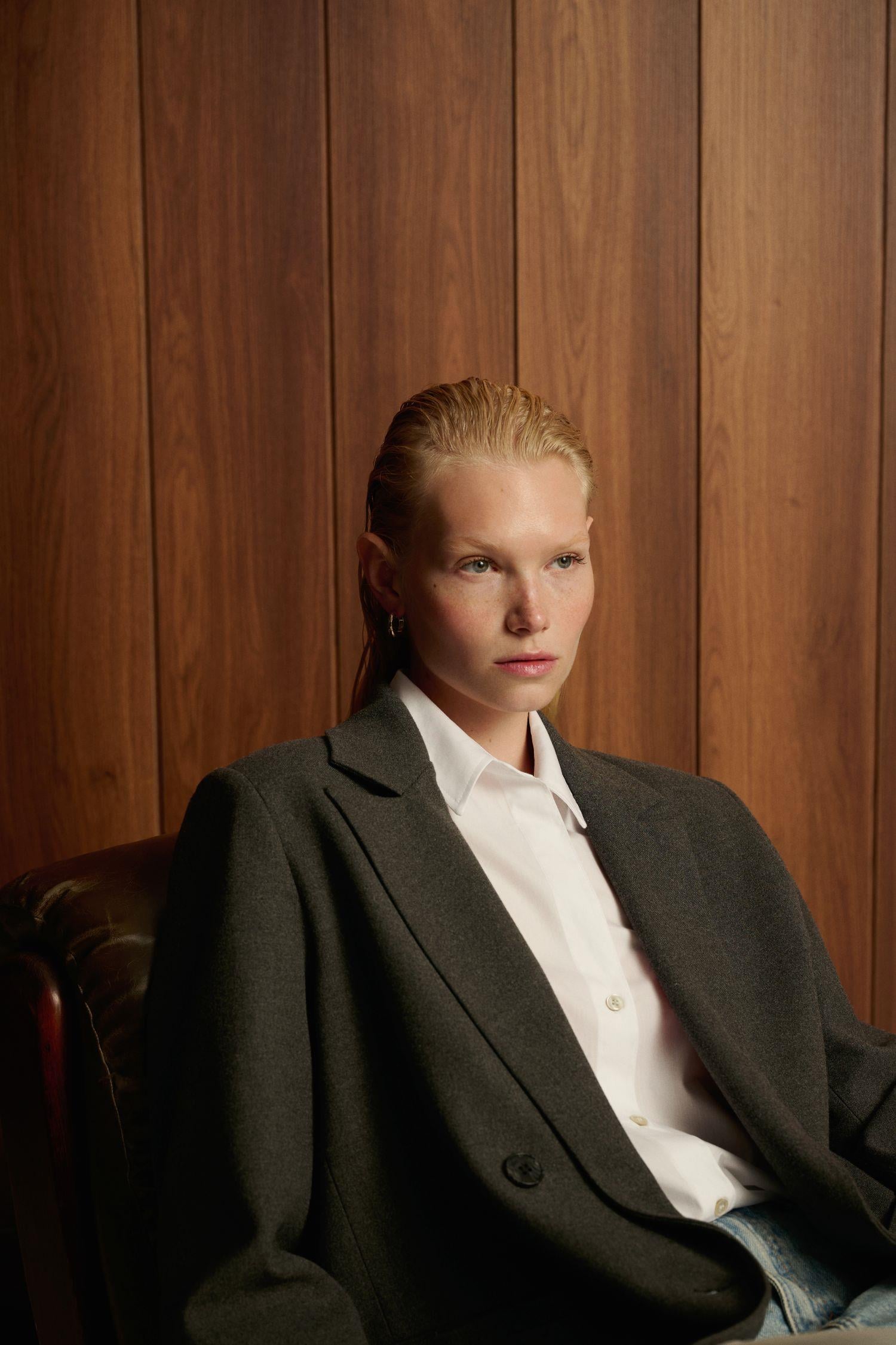 DAPHNE DOKULU BLAZER CEKET ANTRASİT