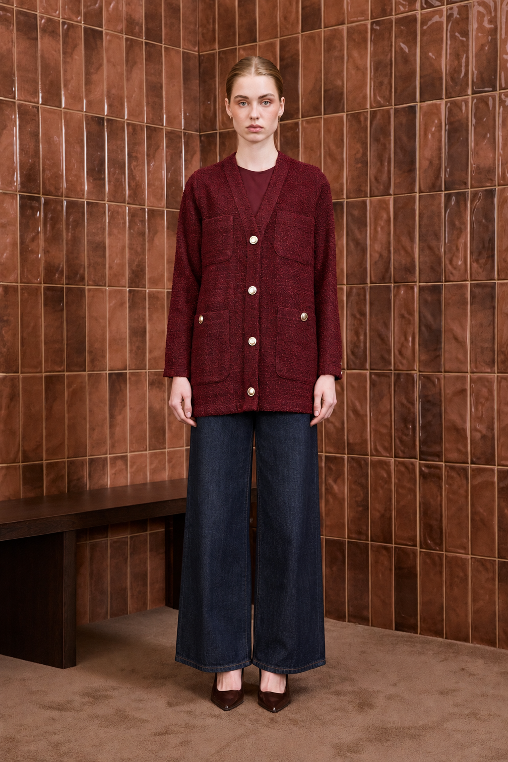 DAPHNE TUVİT KOLEJ HIRKA BORDO