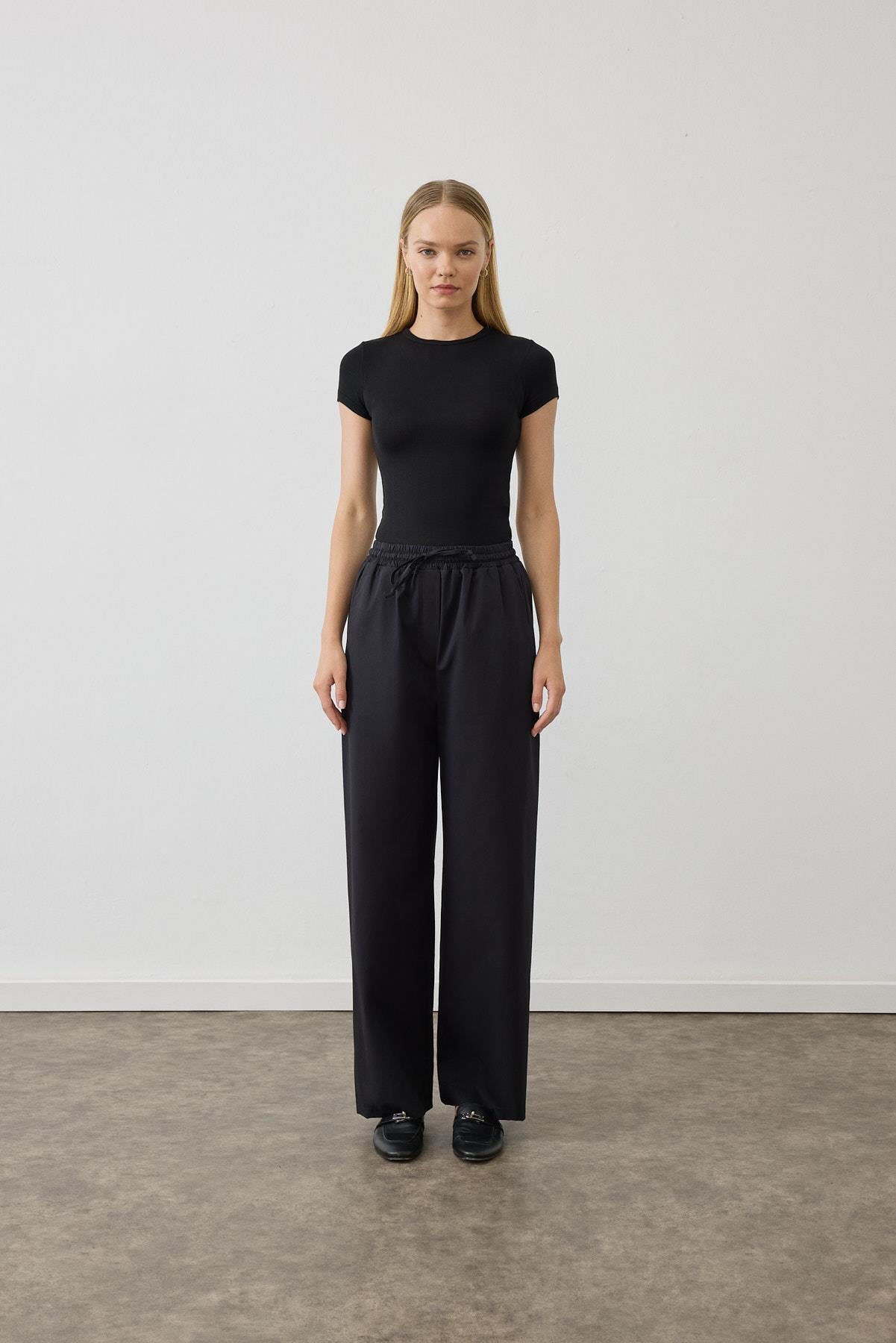 DIVA POCKETED COAT PANTS SET BLACK