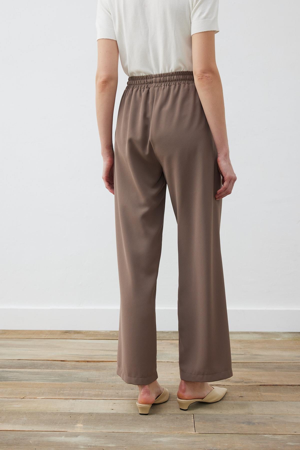 EVA KREP LASTİKLİ BOL PANTOLON ETUP