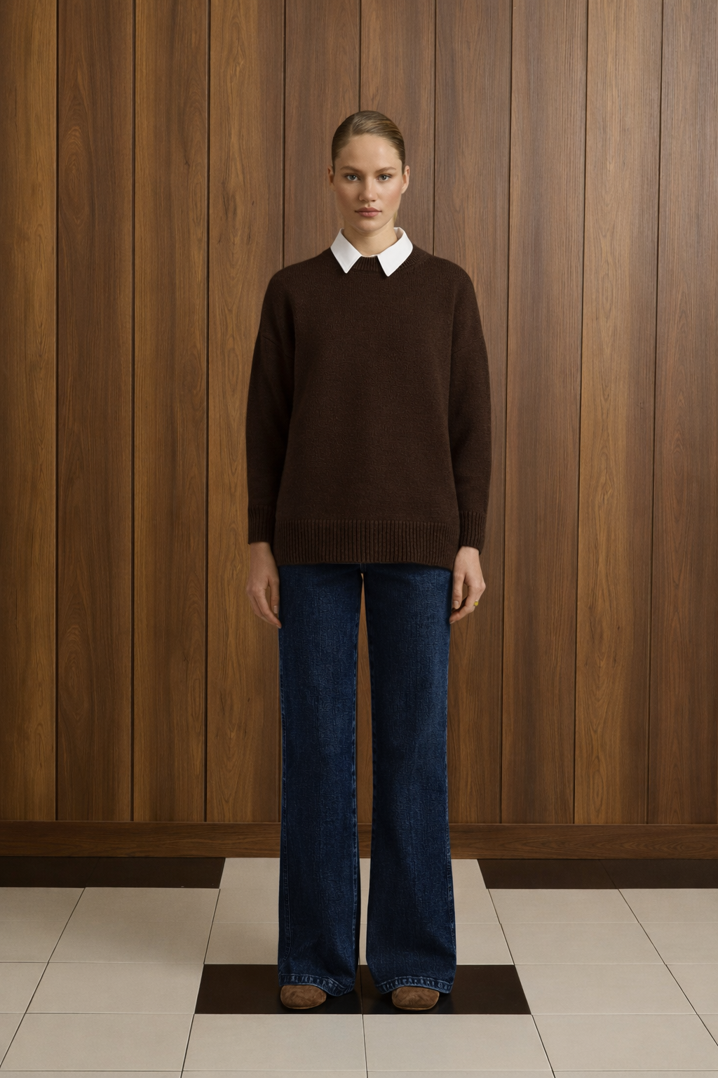 MADLEN TRİKO KAZAK KAHVE