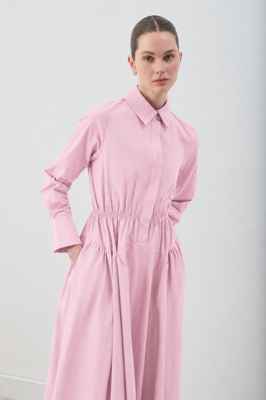 MİORİ ALBA PAMUKLU ELBİSE PEMBE