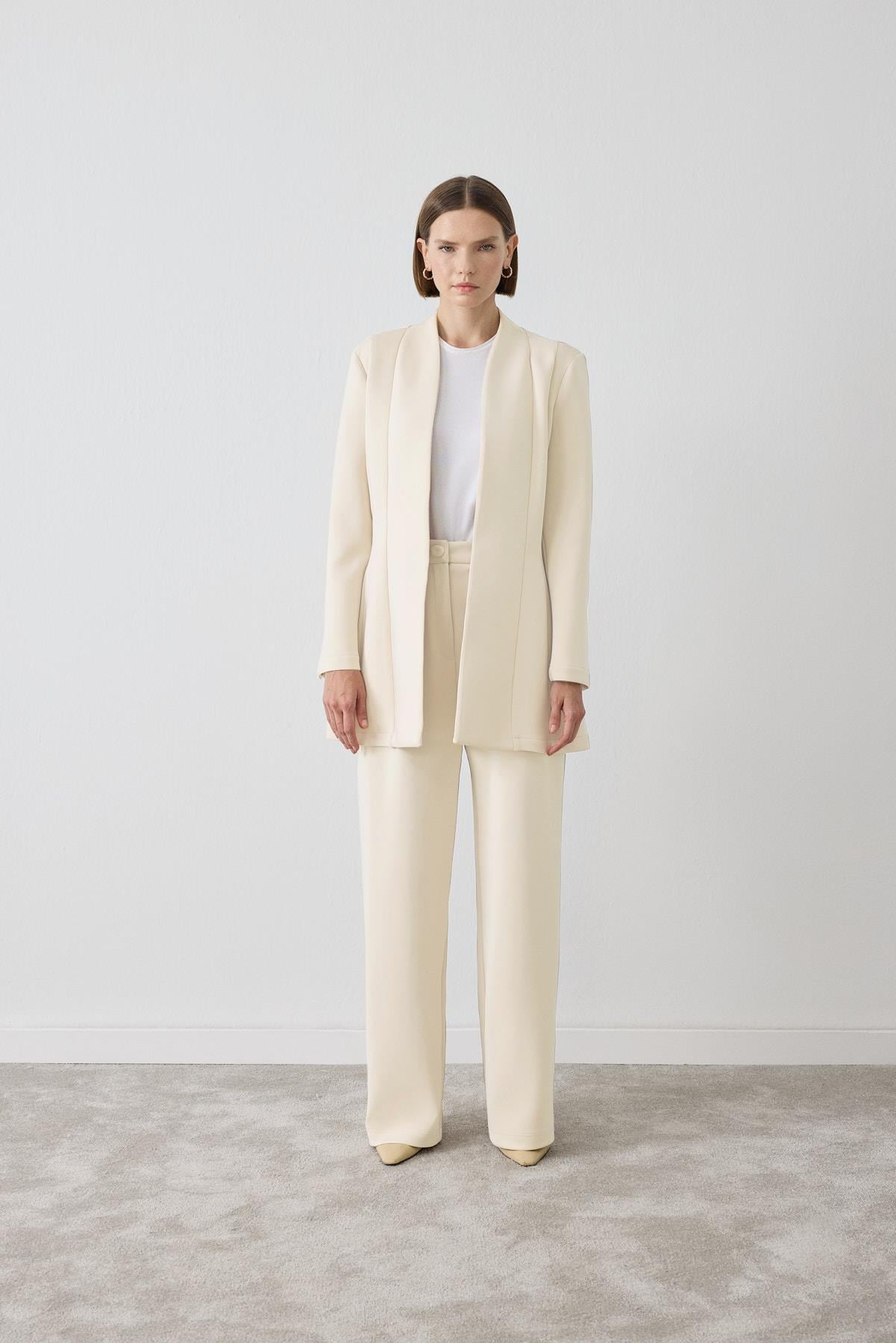 MIORI EVORA SCUBA PANTS SET VANILLA