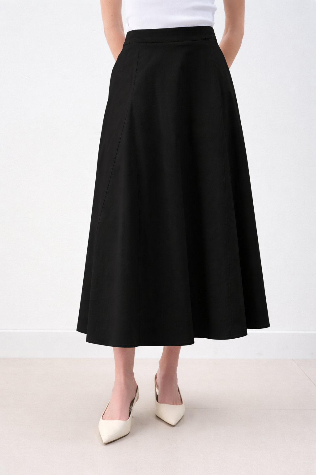 MİORİ FLOREN ETEK SİYAH