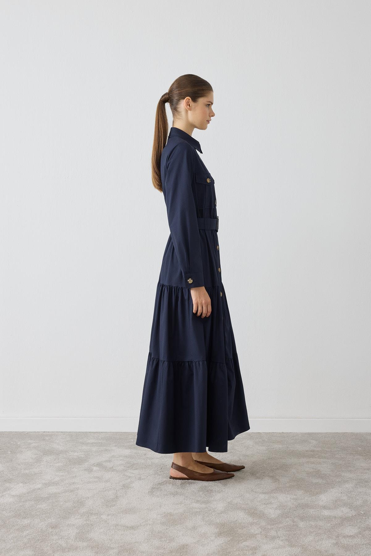 MIORI GALIER DRESS NAVY BLUE