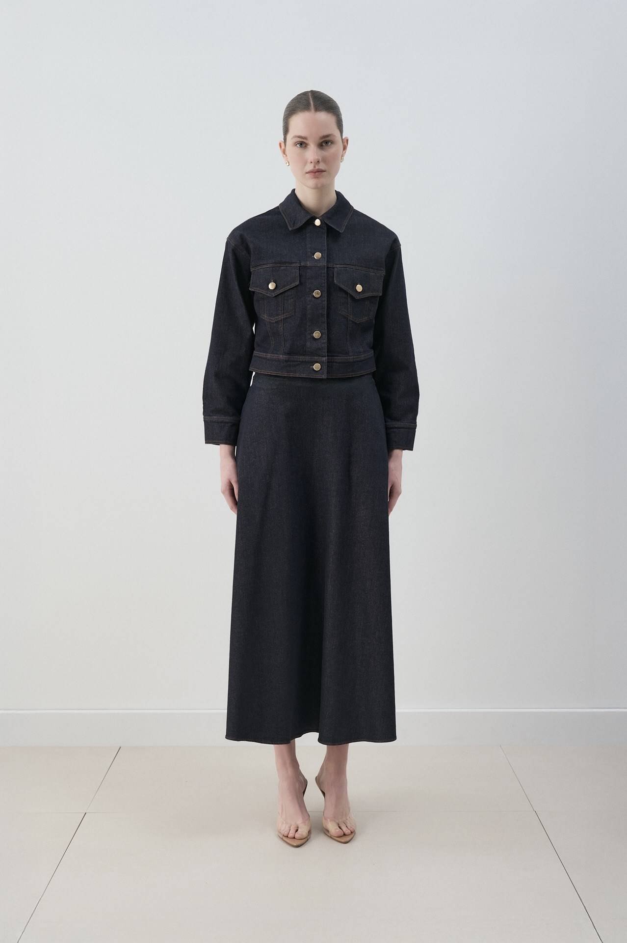 MIORI JOSE DENIM JACKET NAVY BLUE