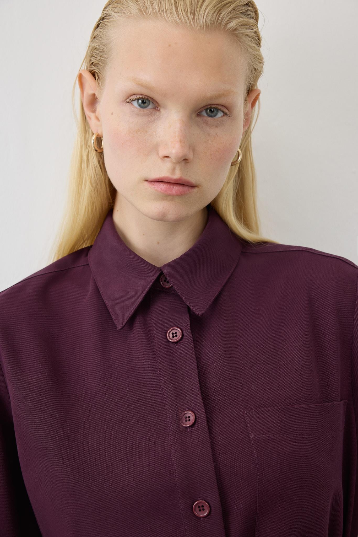 MIORI LONDE LONG TUNIC TENCEL SET BURGUNDY