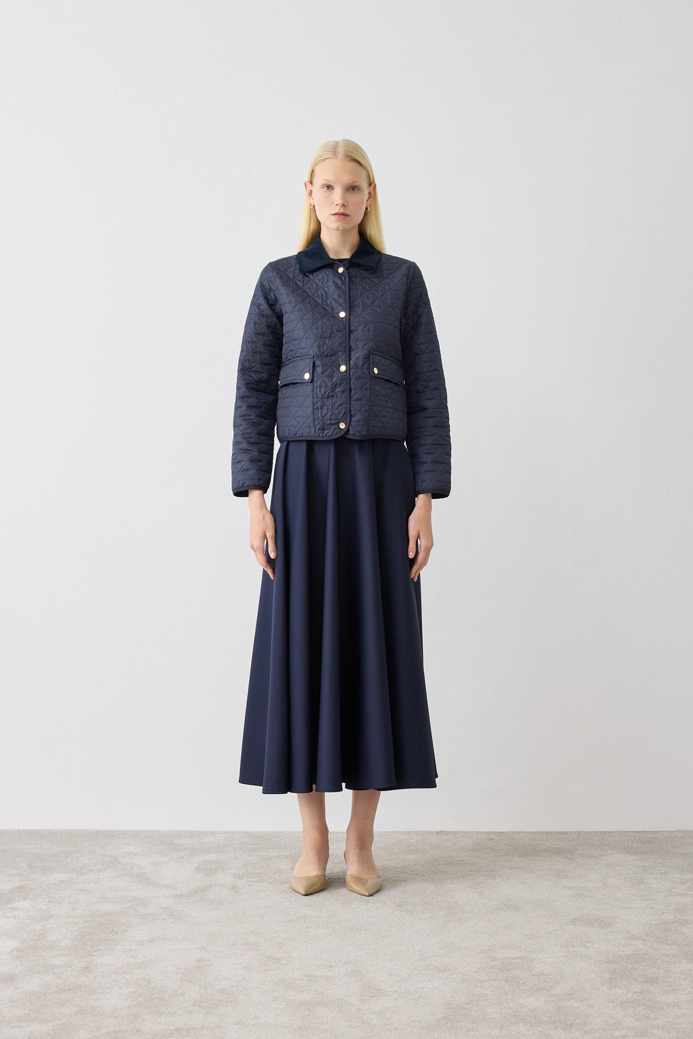 MIORI LUMA QUILTED JACKET SCUBA SET NAVY BLUE