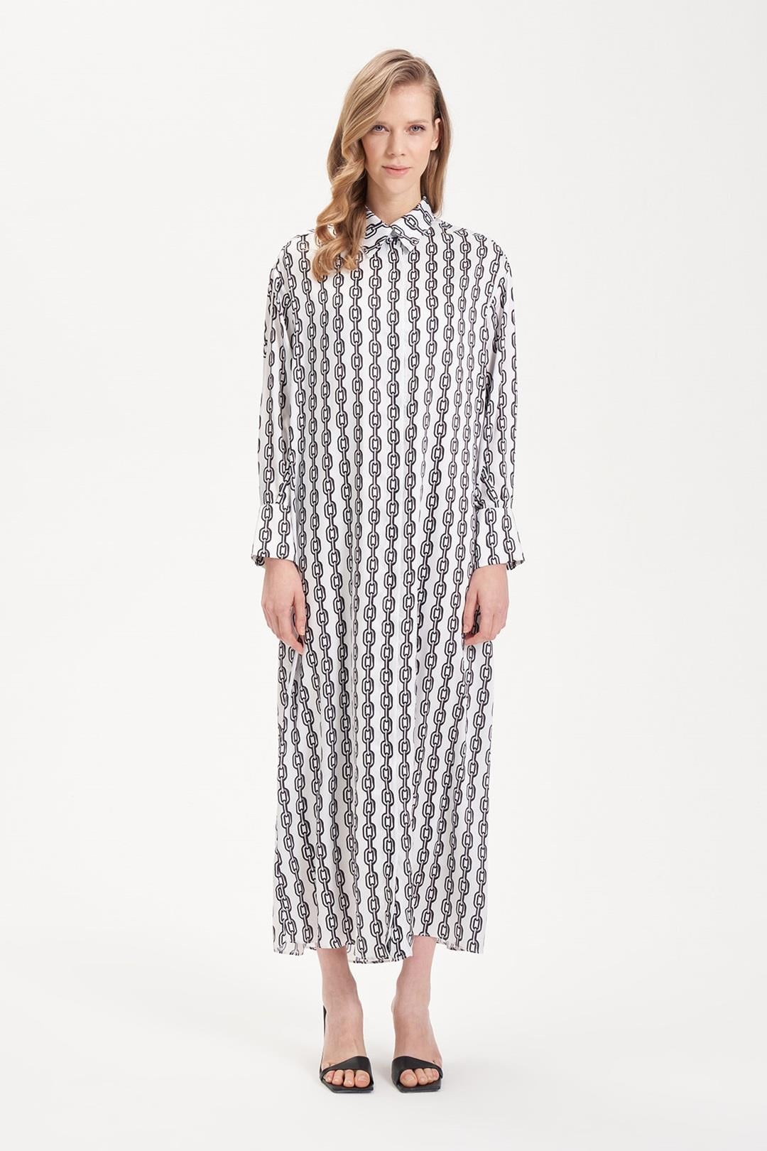 MIORI MISSY SATIN DRESS ECRU