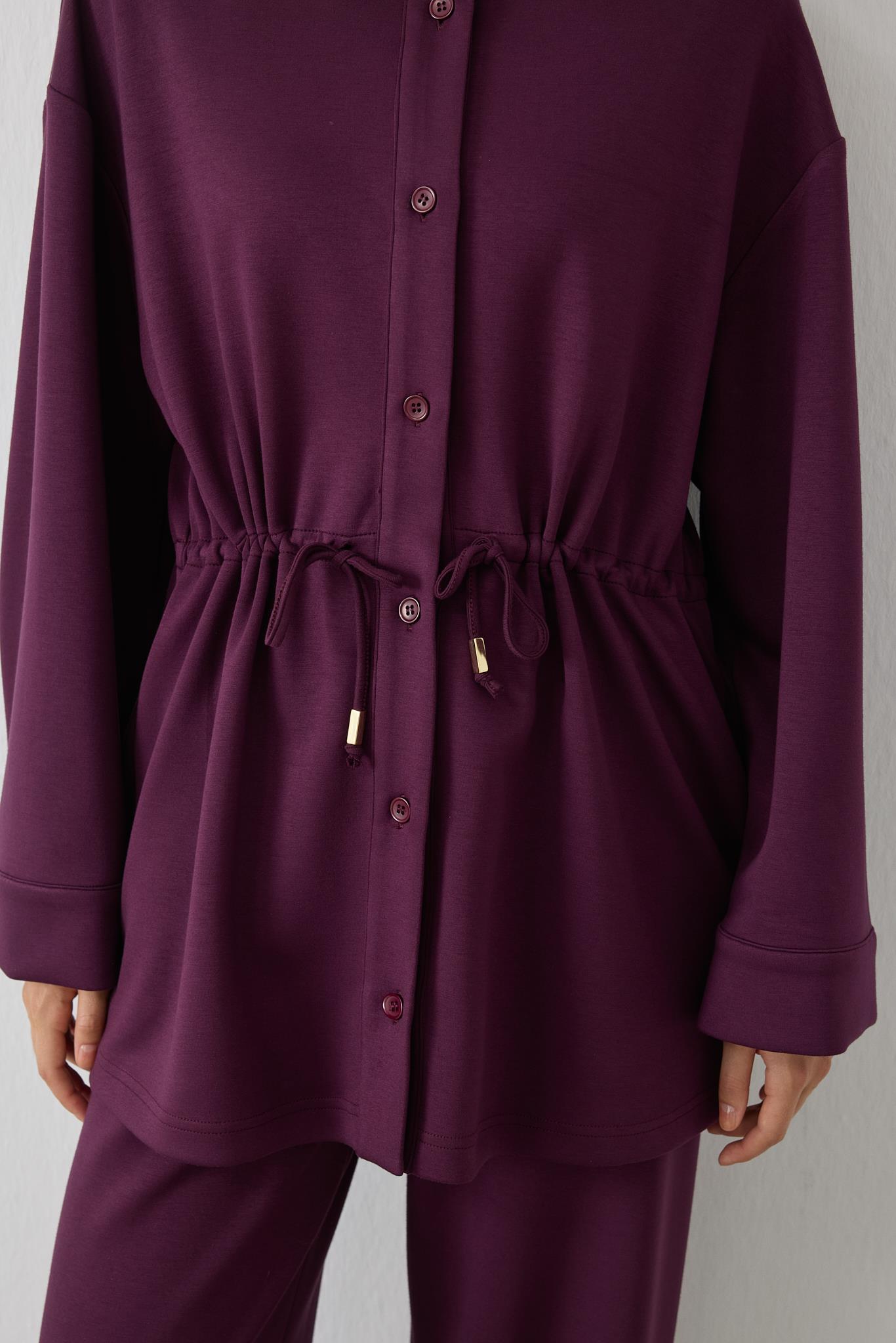 MİORİ NESSA PANTOLONLU TAKIM BORDO