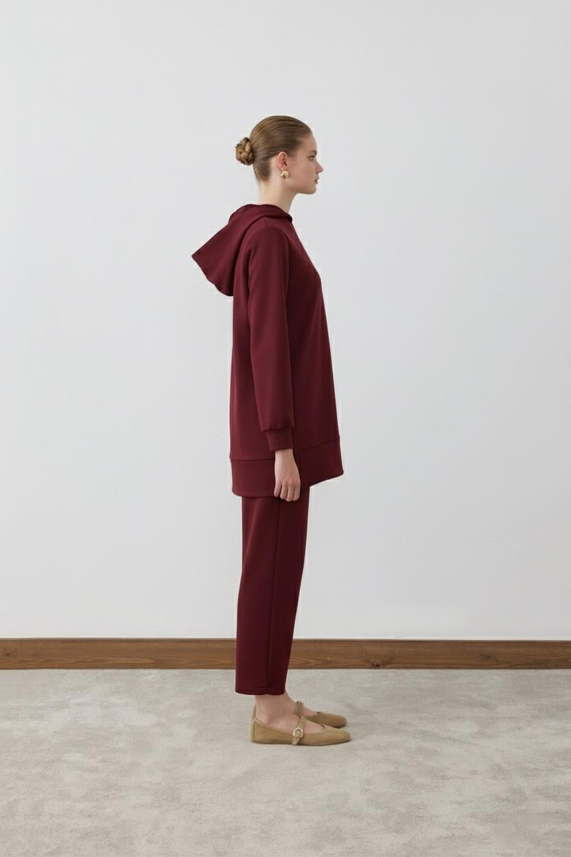 MIORI REST SCUBA PANTS SET BURGUNDY