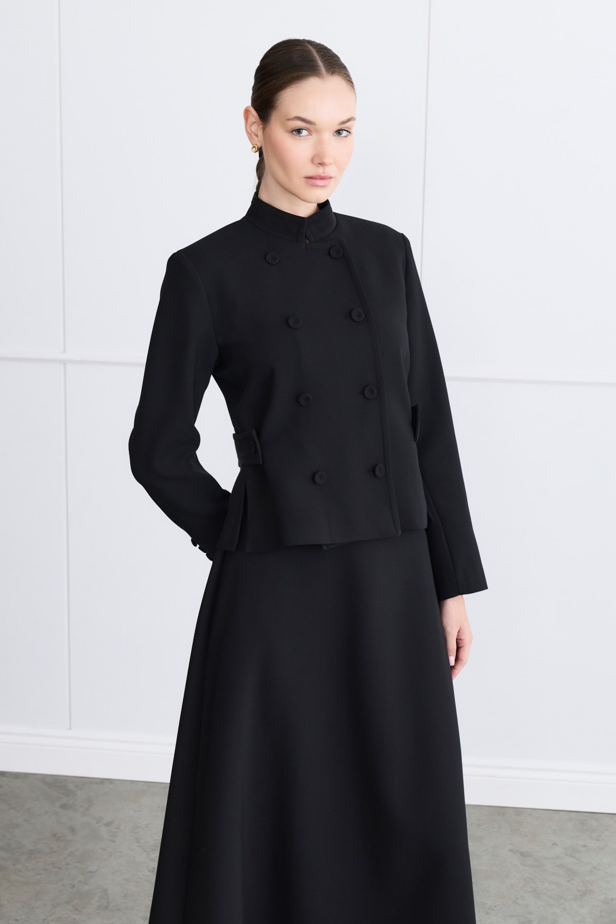 MIORI TALDE SKIRT SET BLACK