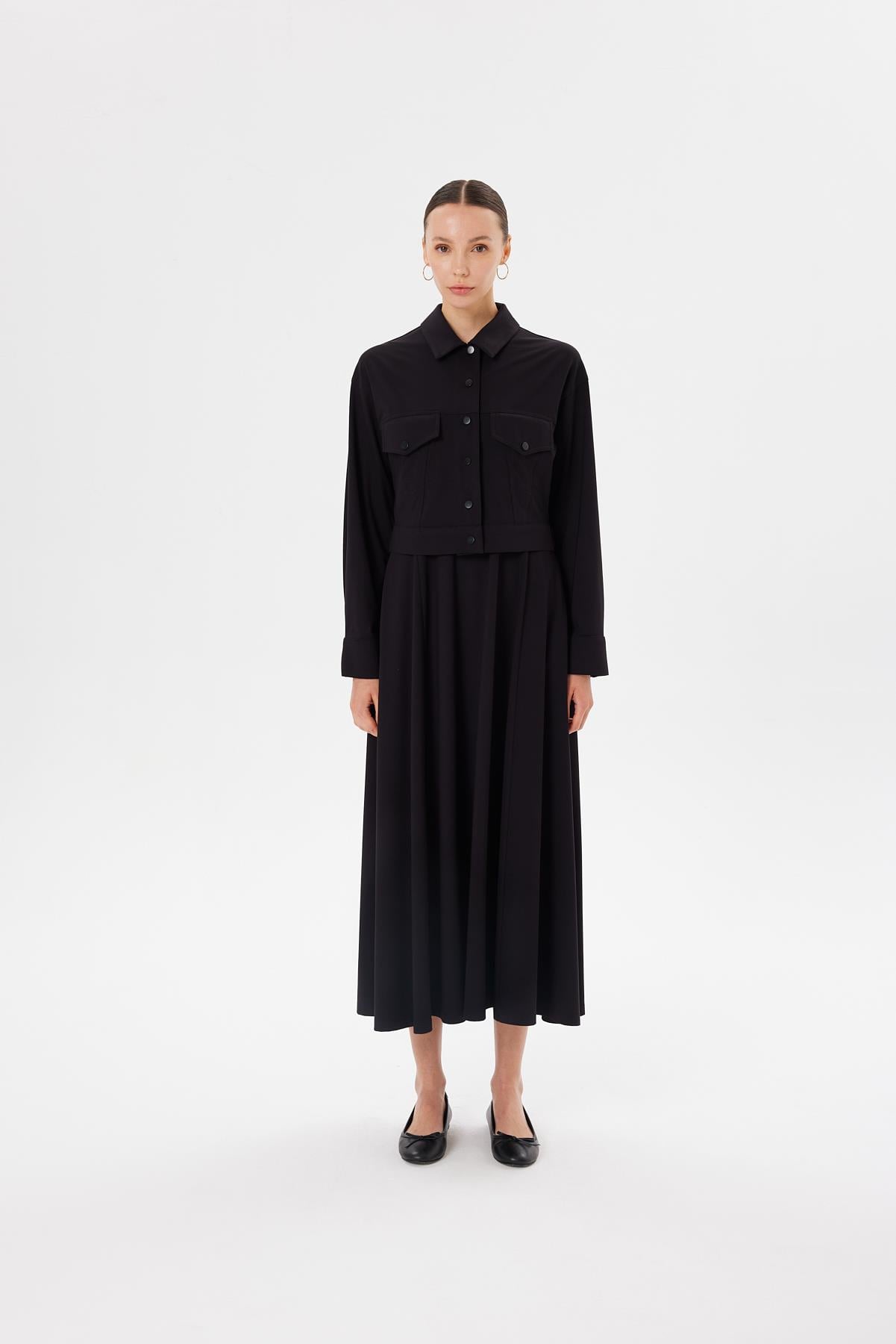 MODAL PENYE KISA CEKET SİYAH