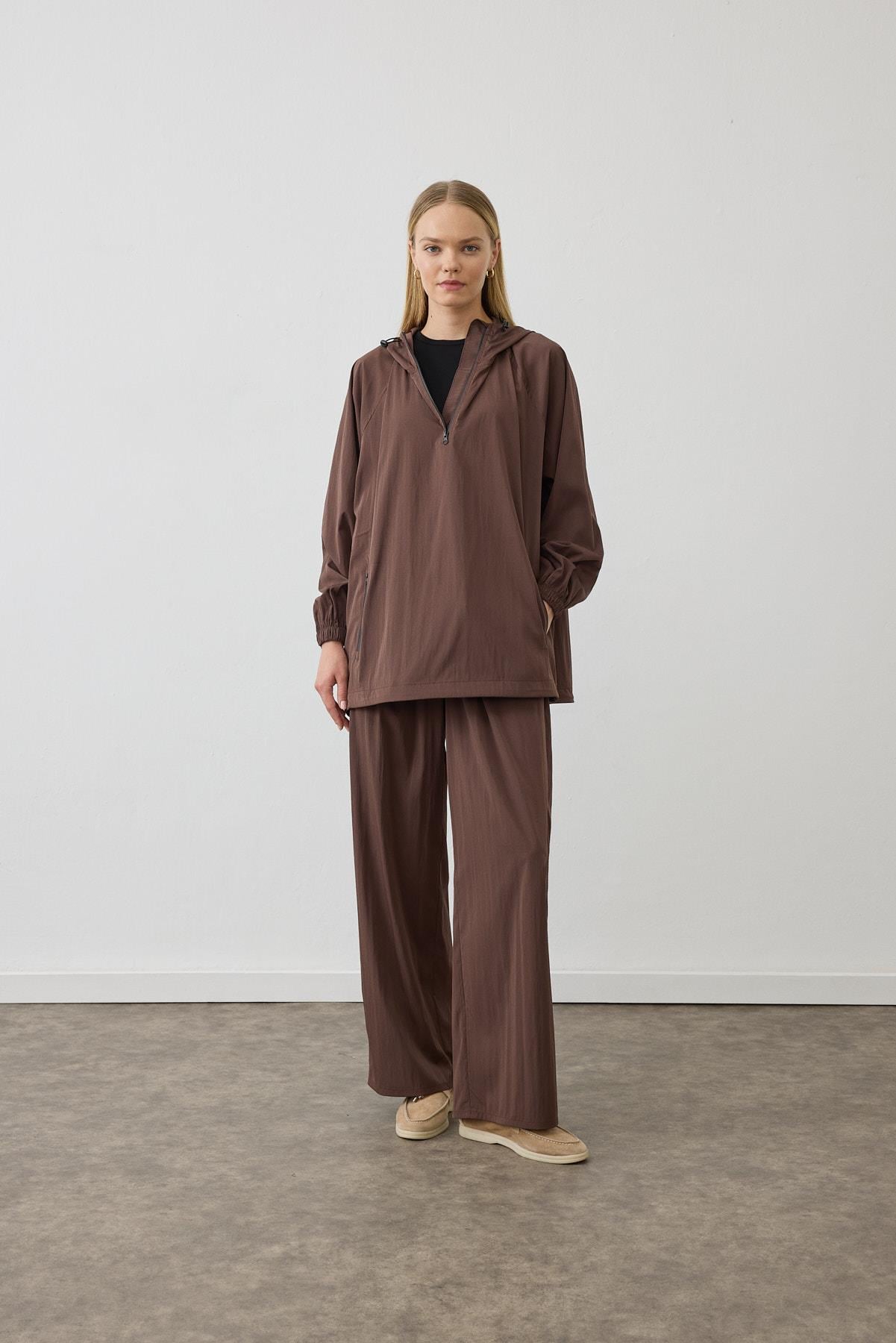 MOVE SPORT RAIN SWEATSHIRT BROWN