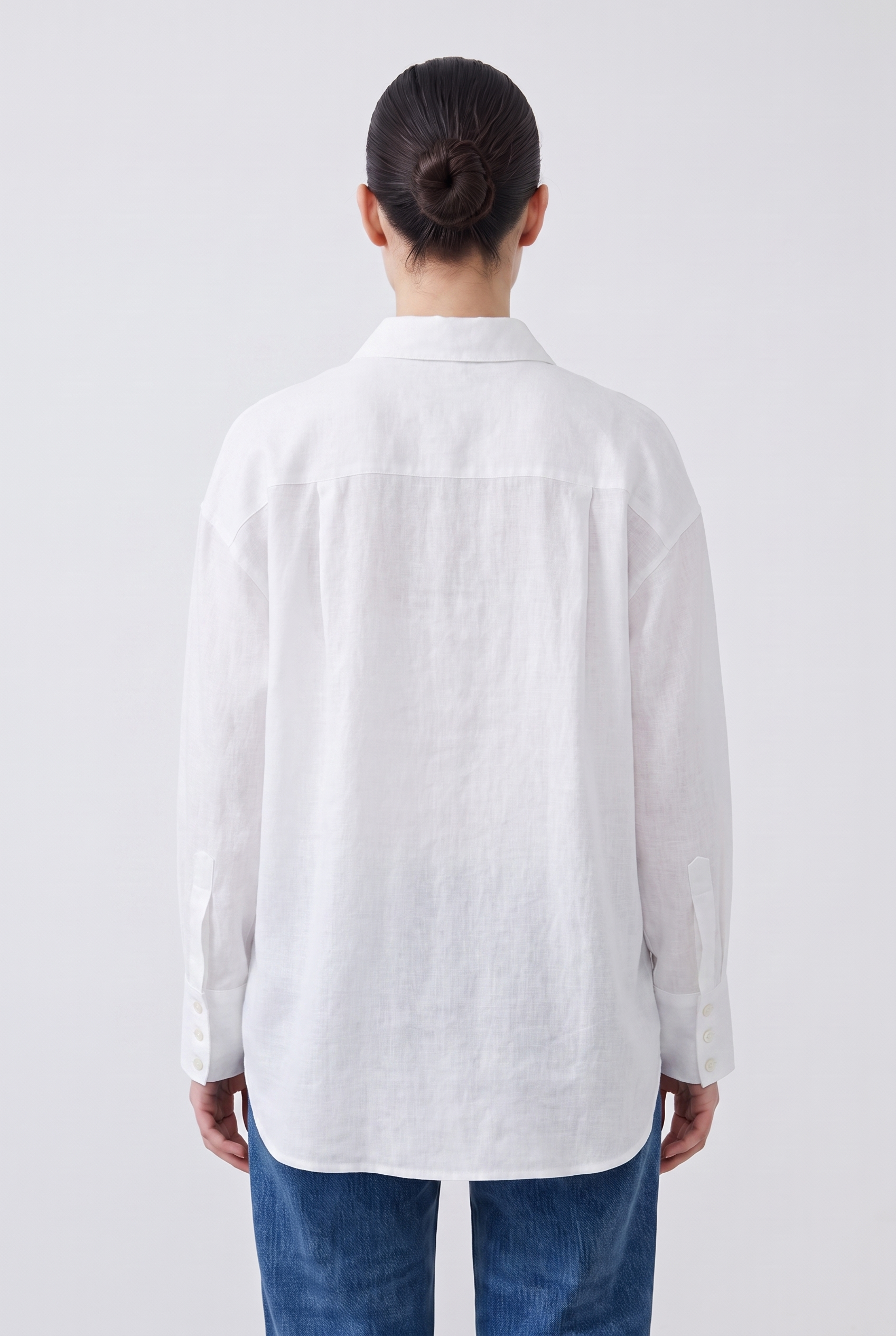 NATURAL %100 LINEN SHIRT WHITE
