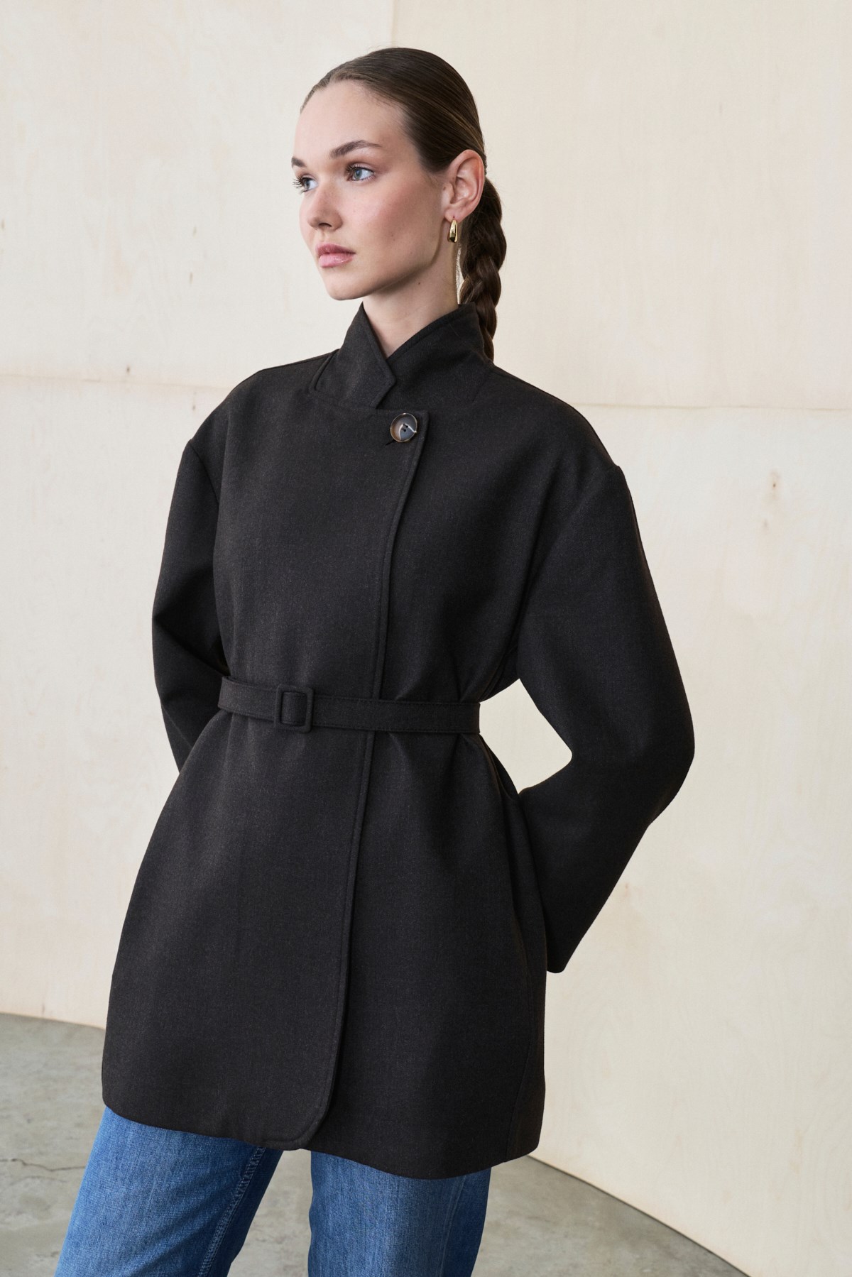 NEVA VİSCON BLAZER CEKET KAHVE