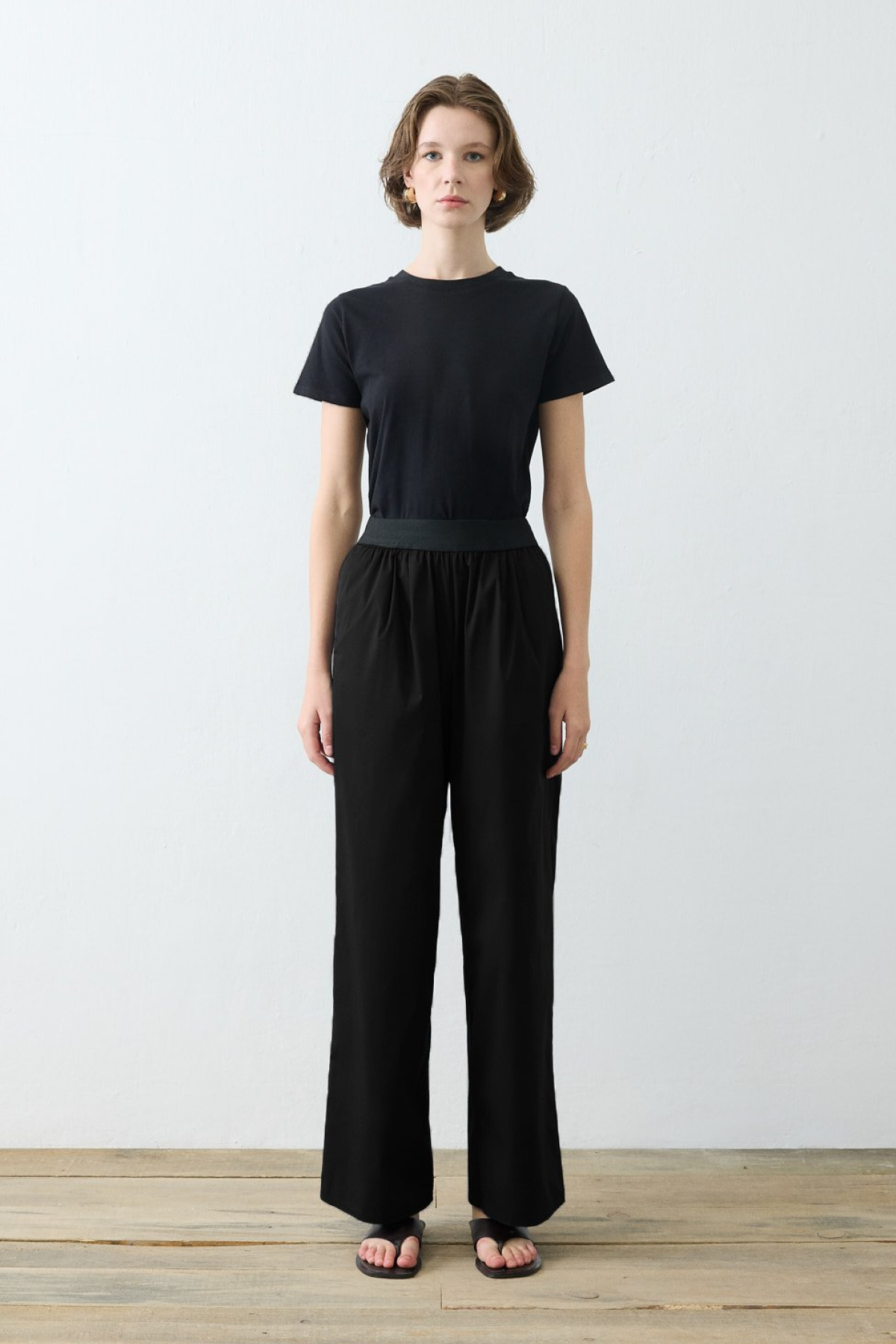 NOVA PAPER TOUCH PANTS BLACK