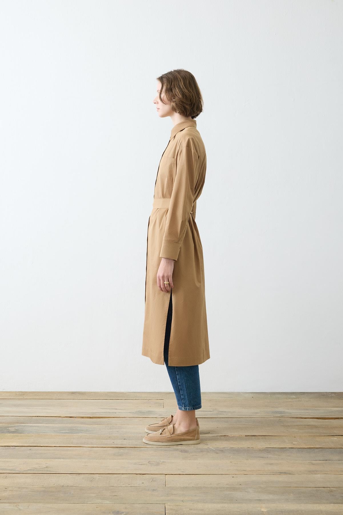NOVA LONG SHIRT CAMEL
