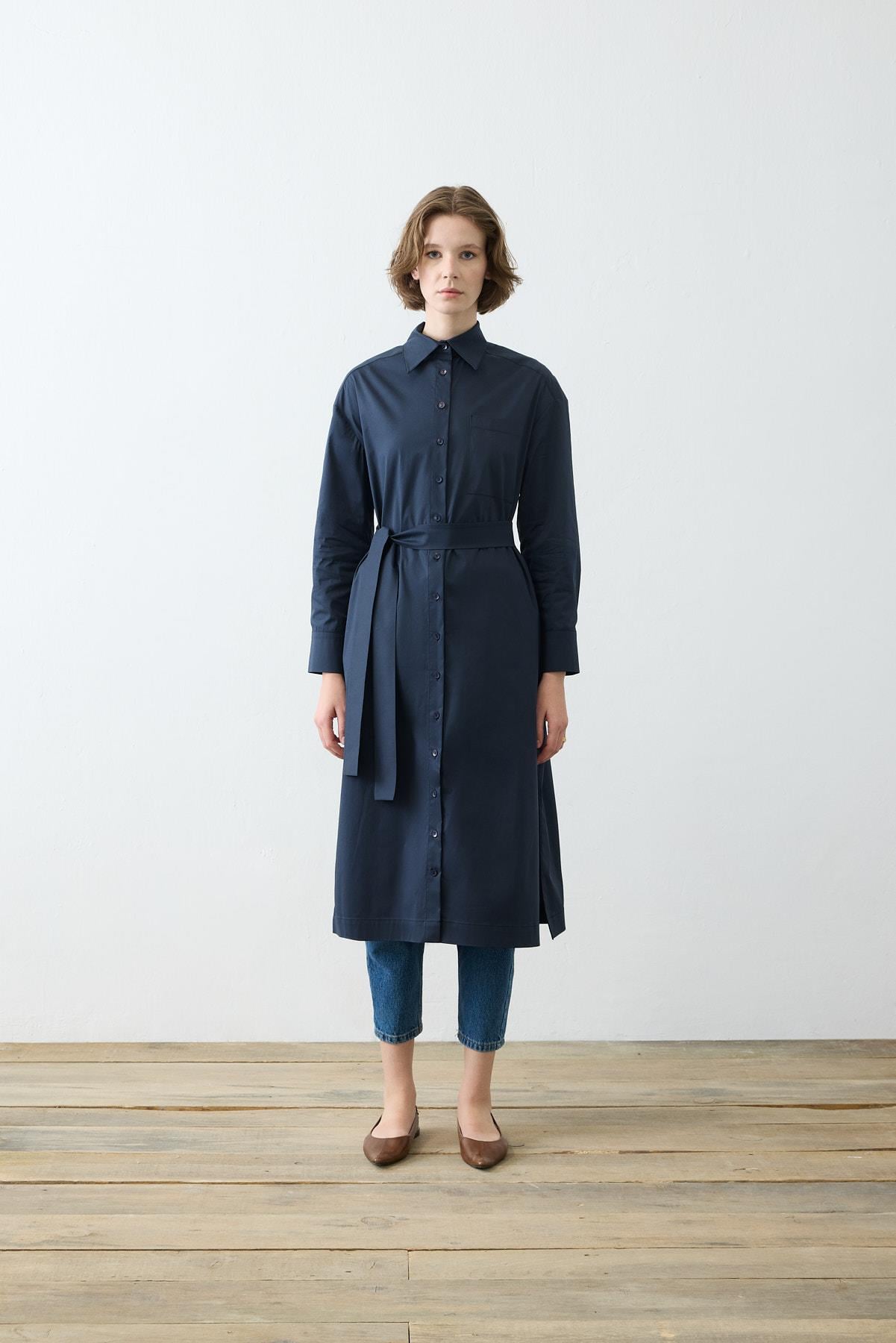NOVA LONG SHIRT NAVY BLUE