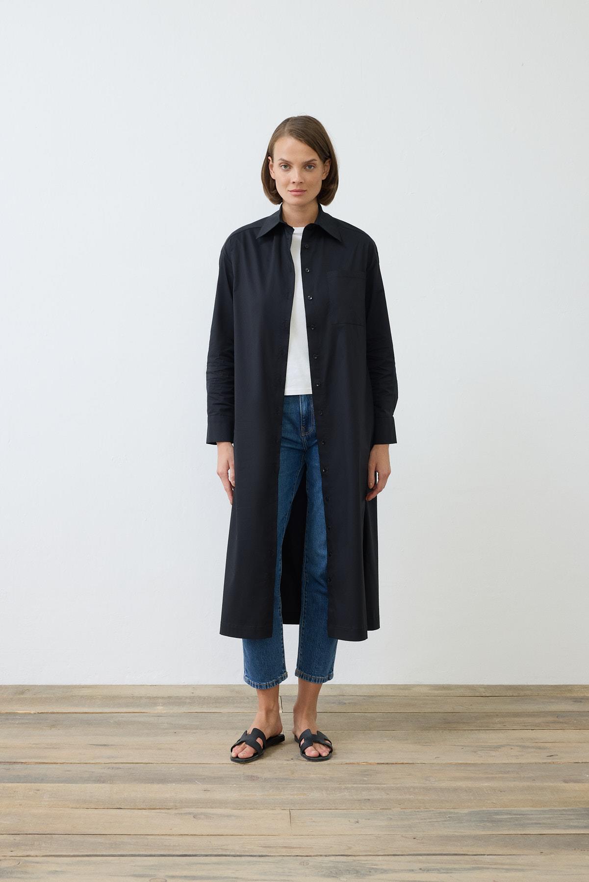 NOVA LONG SHIRT BLACK