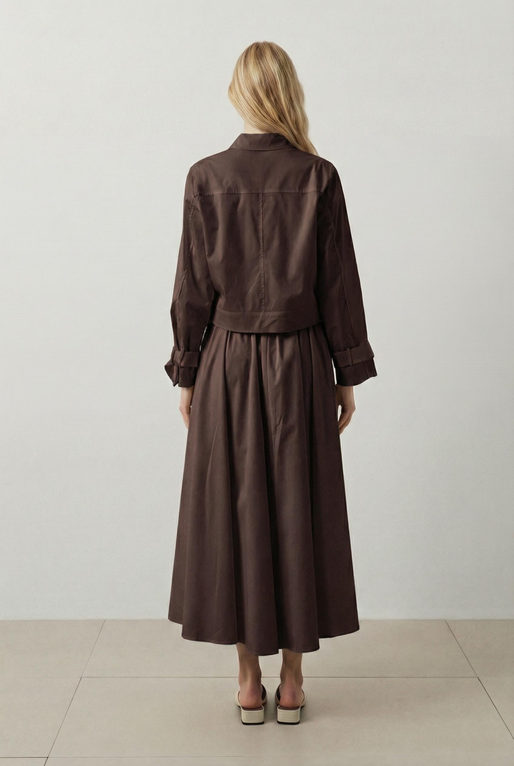 PARİS KOTON CEKET KAHVE