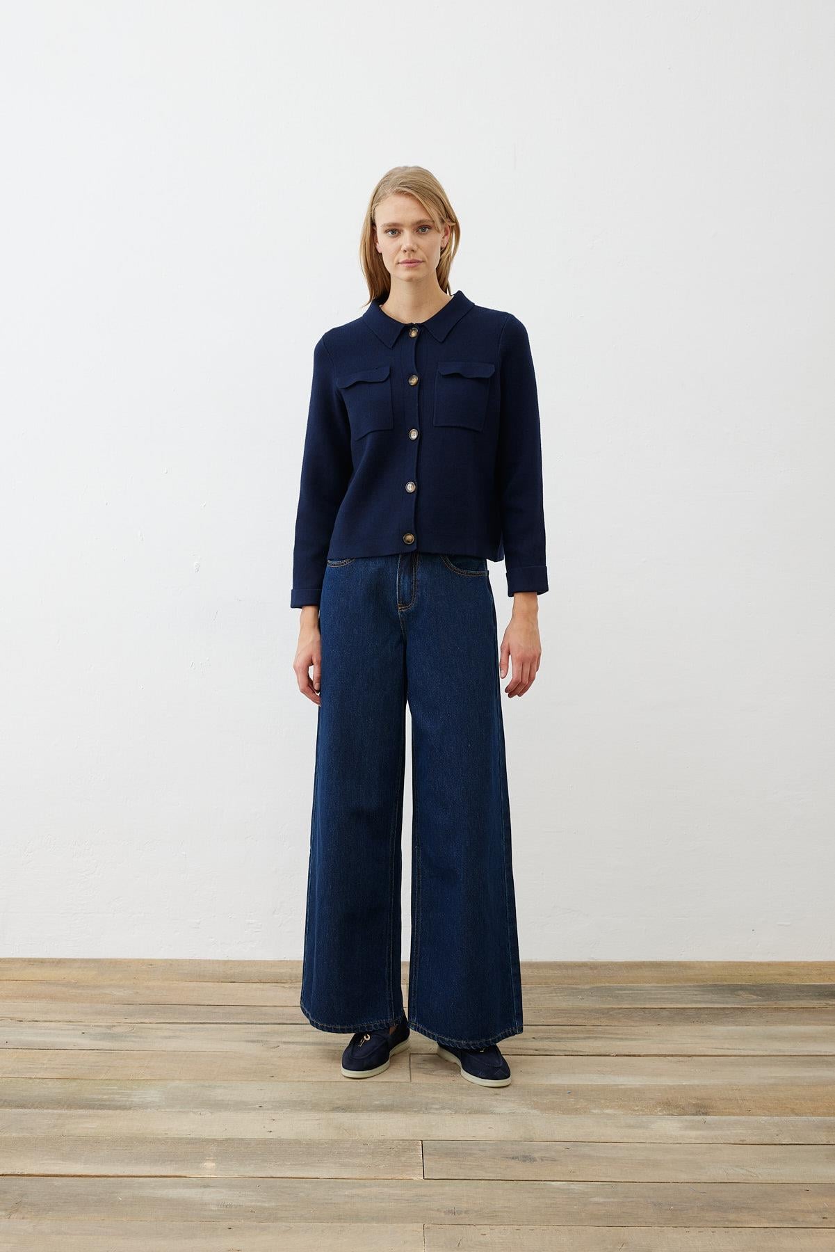 PREMIUM SELECTION RIVA TRİKO CEKET LACİVERT