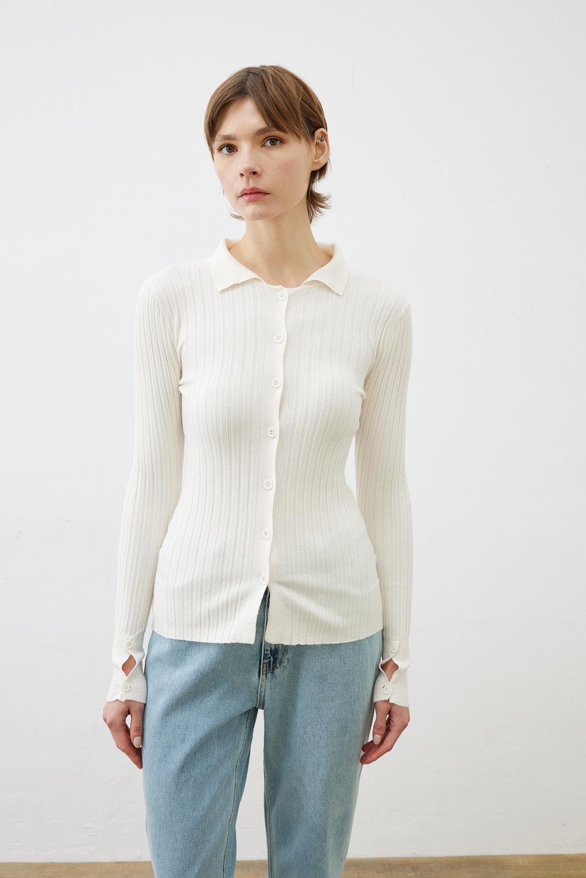 PREMIUM SELECTION YAKALI TRIKO HIRKA EKRU