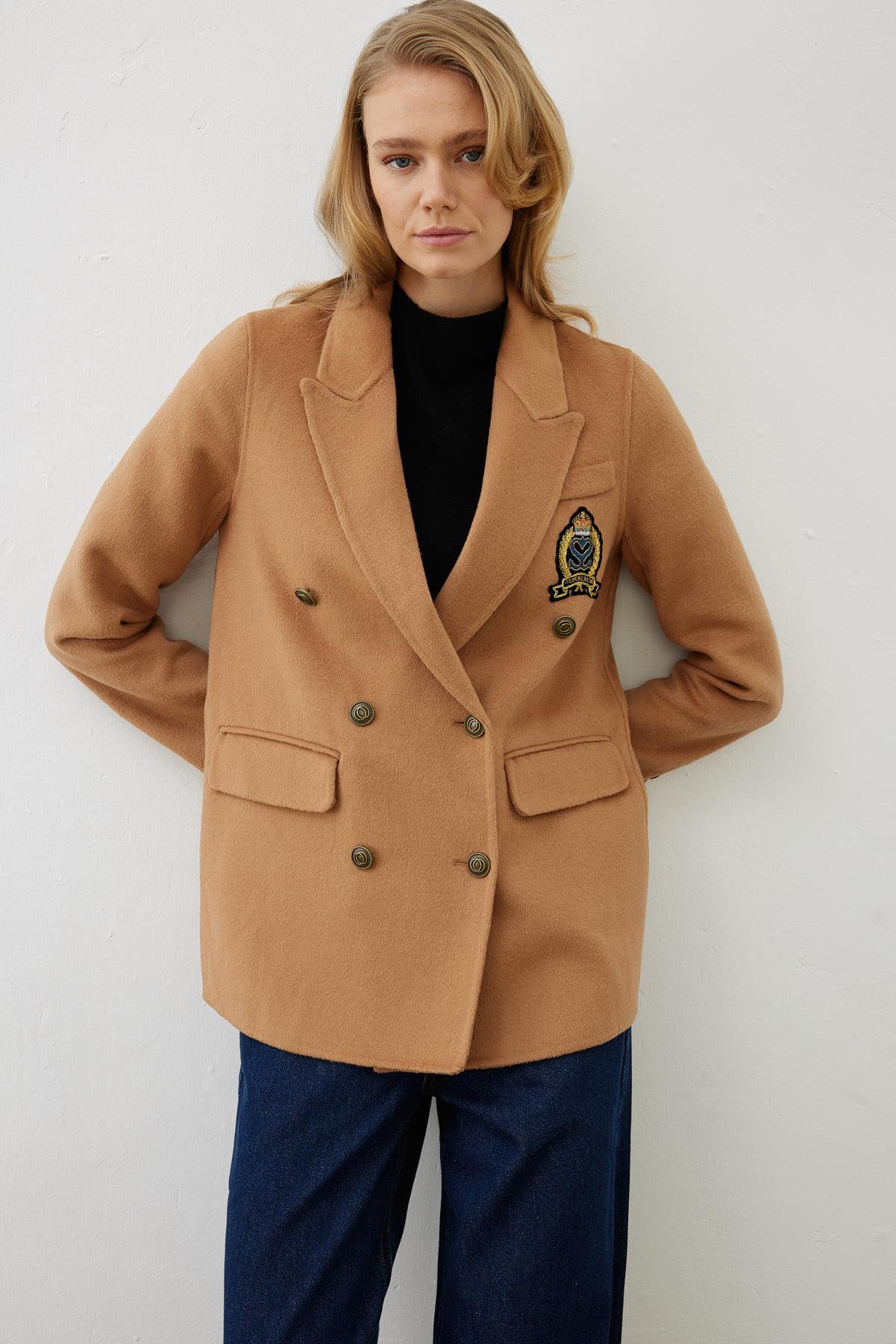 PREMIUM SELECTION YÜN KAŞMİR BLAZER CEKET CAMEL