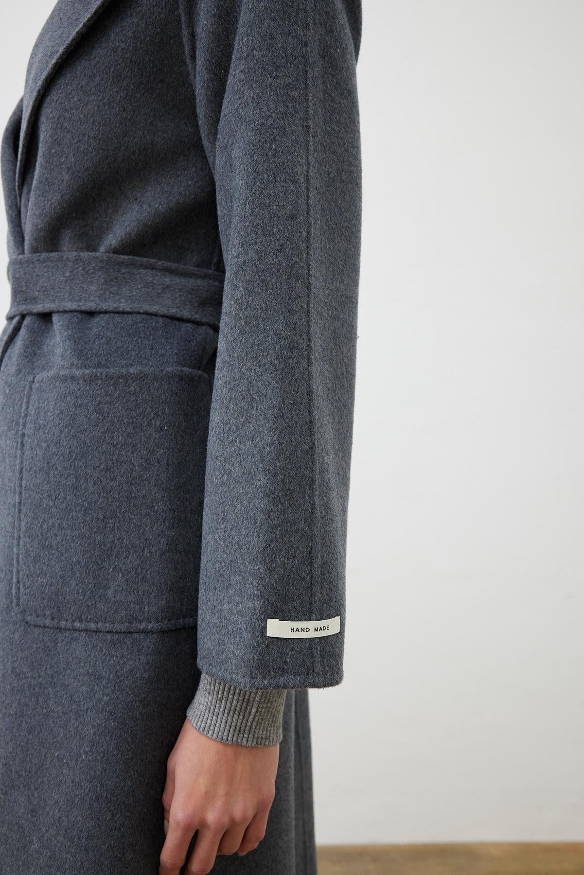 PREMIUM SELECTION WOOL CASHMERE OVERSIZE COAT GRAY