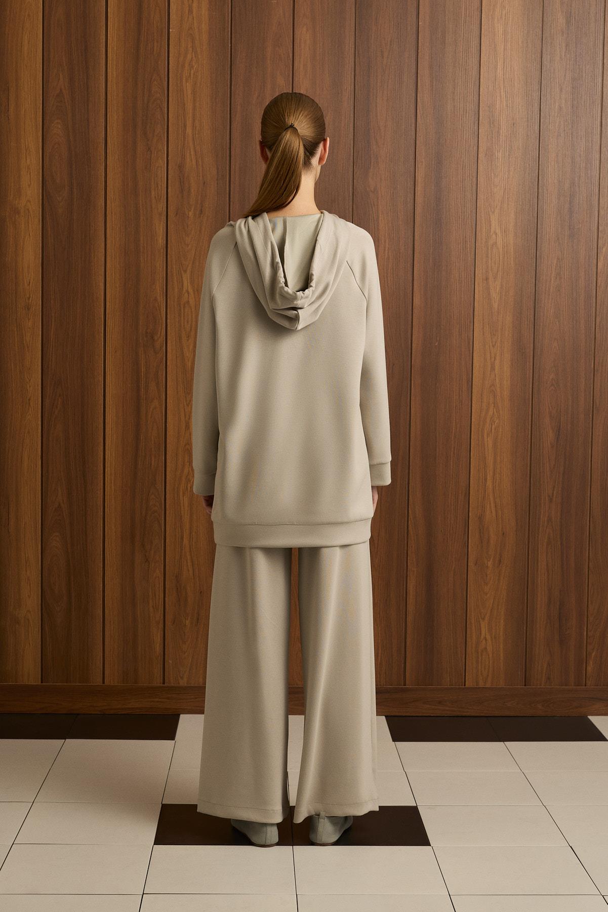 RELAX PANTOLONLU TAKIM BEJ