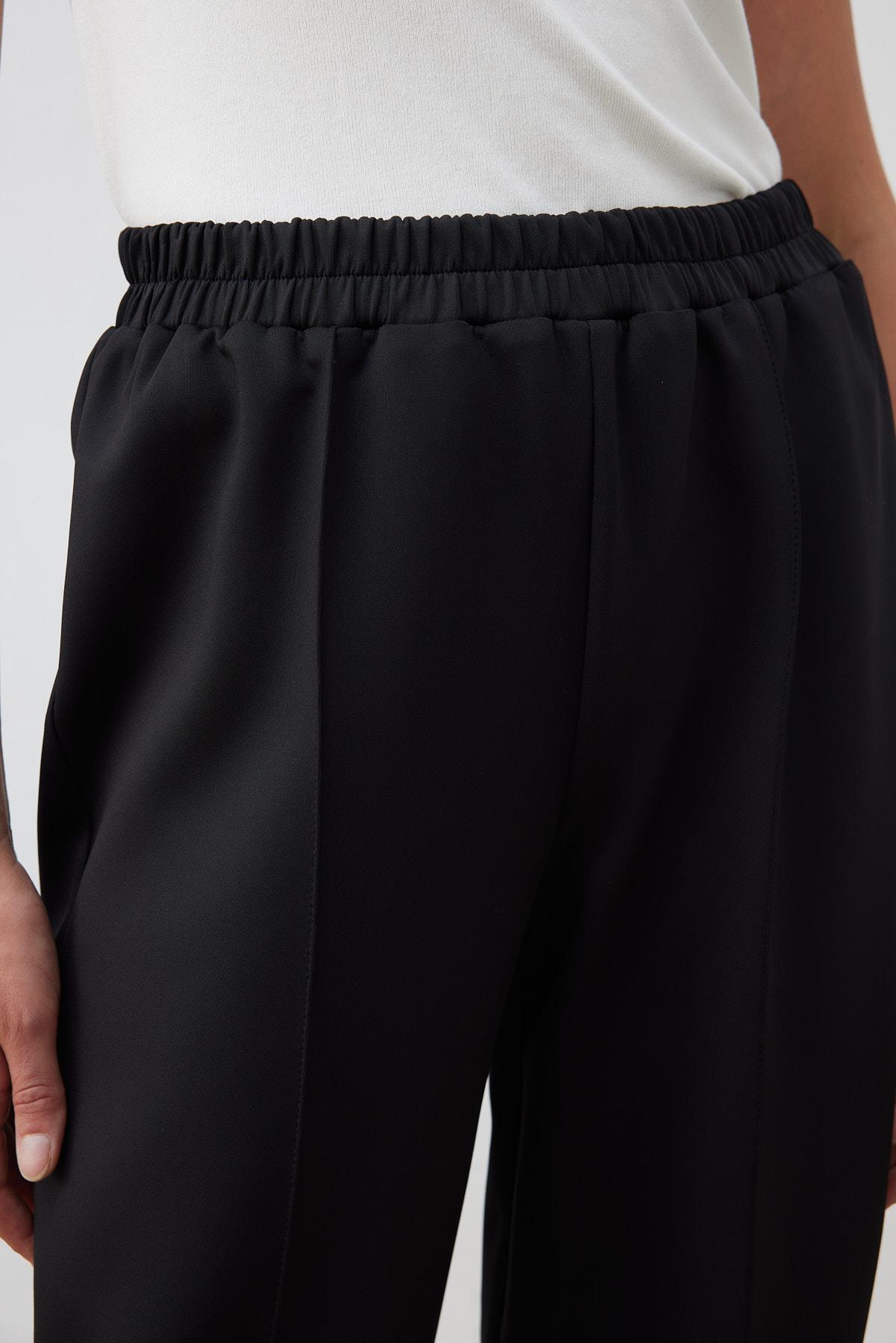SCUBA OVERSIZE STRIPED PANTS BLACK