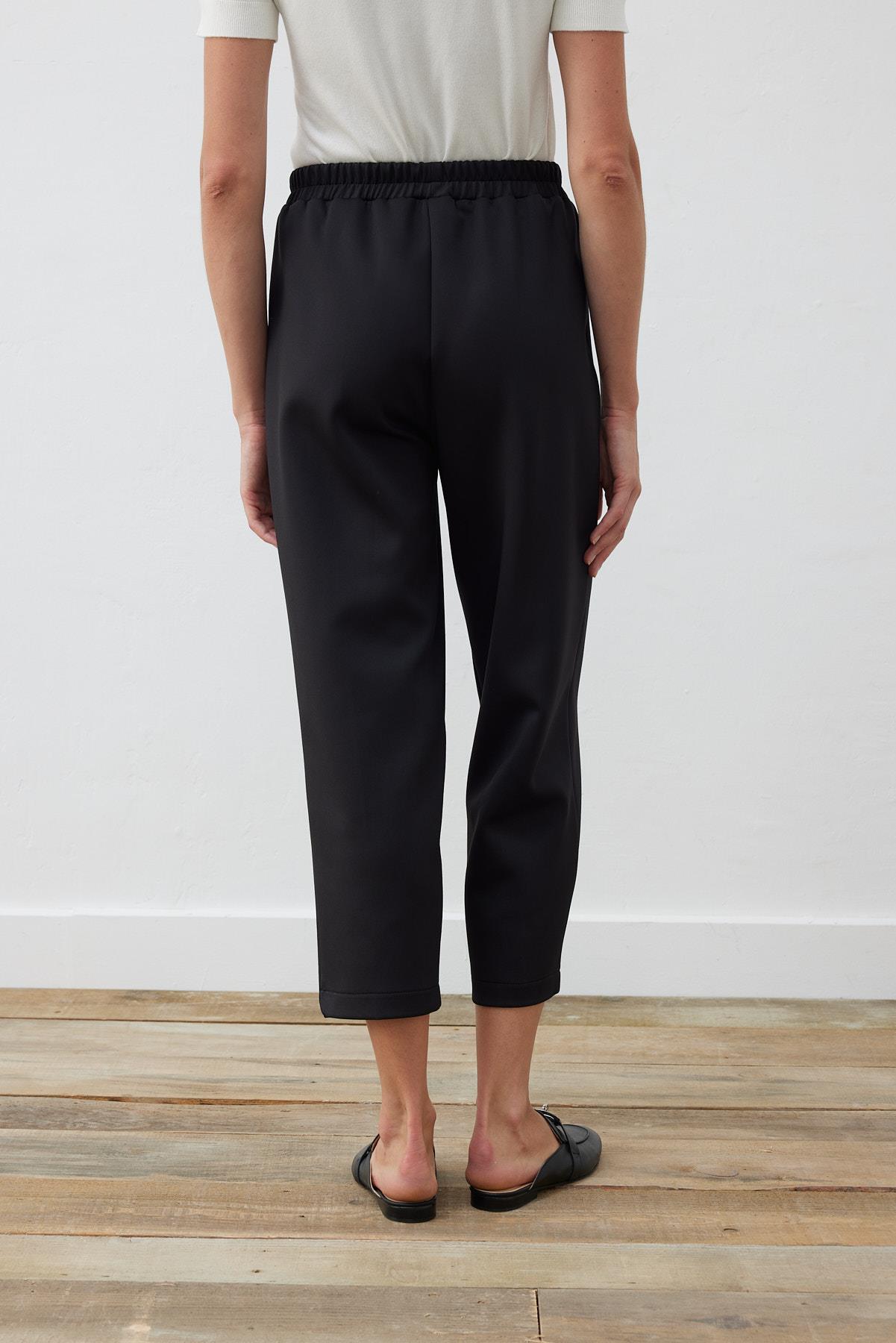 SCUBA OVERSIZE STRIPED PANTS BLACK