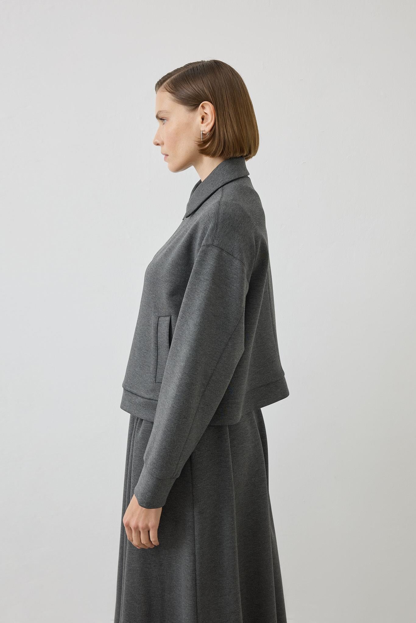 SERENA ÖRME ETEKLİ TAKIM GRİ