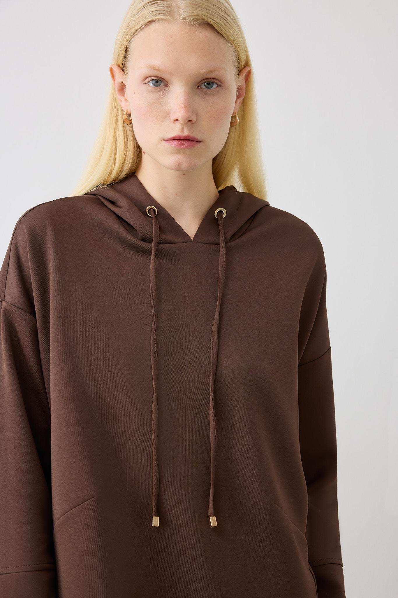 SETA SCUBA TUNIK KAHVE