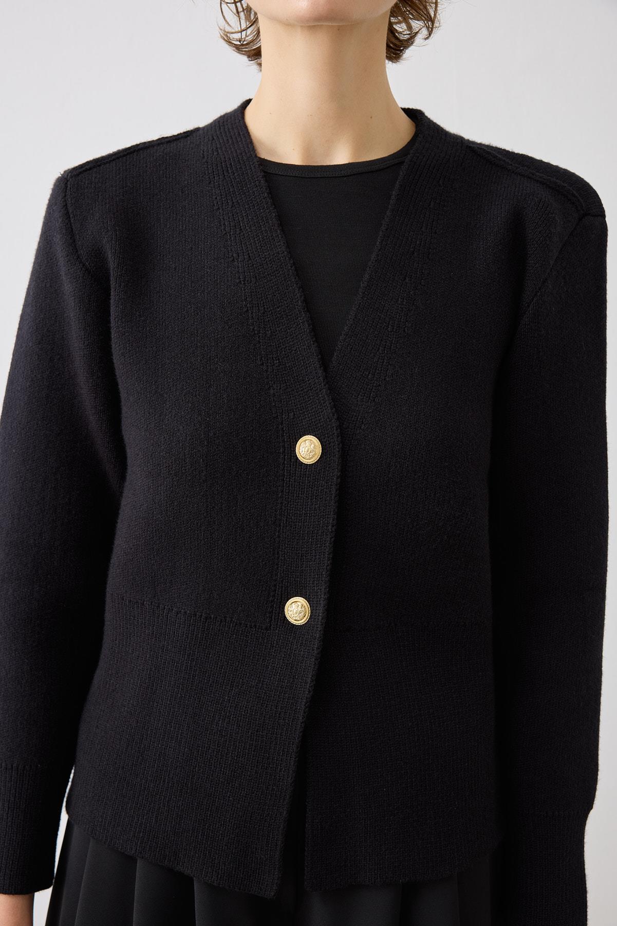 SILVA KNIT CARDIGAN BLACK