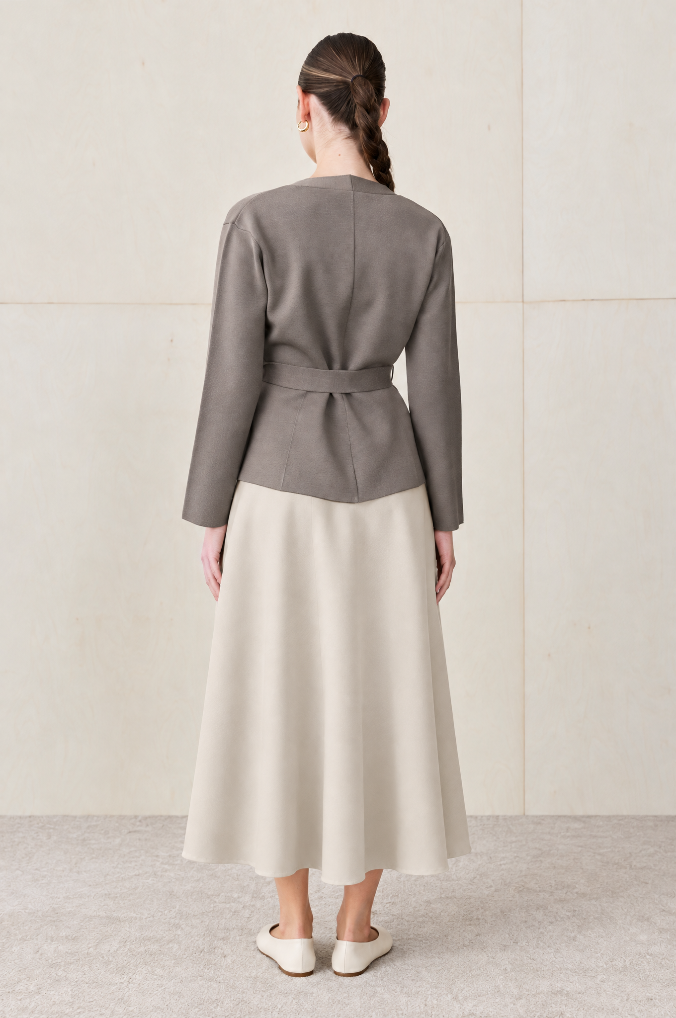 SIMA RAYON KNITWEAR JACKET ETOUPE