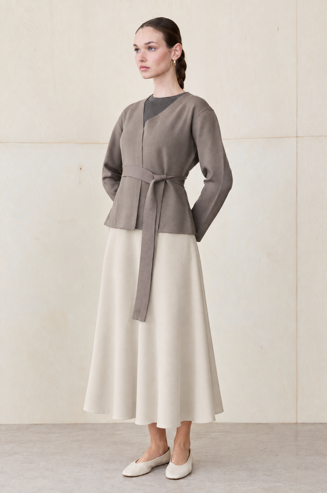 SIMA RAYON KNITWEAR JACKET ETOUPE