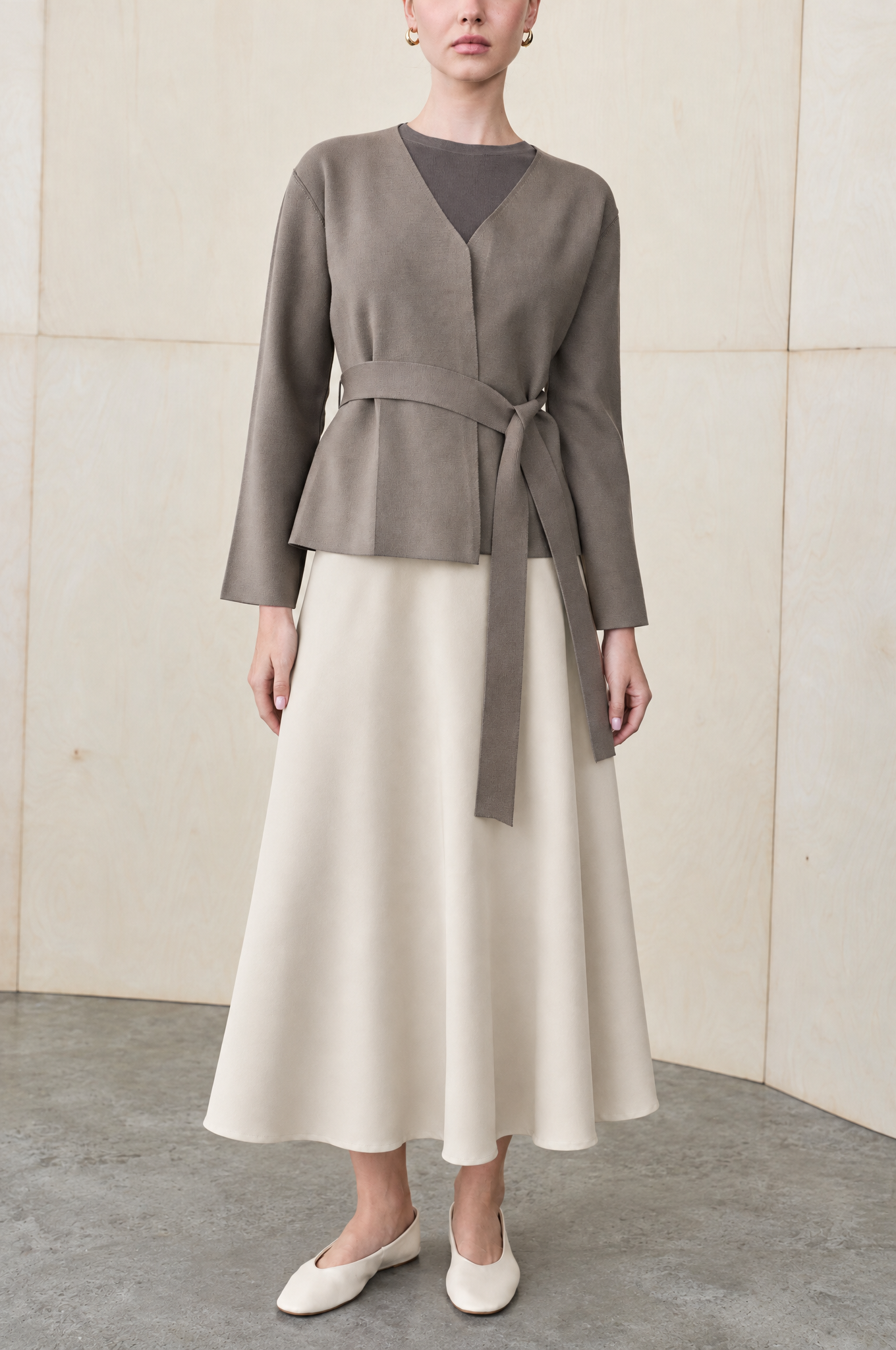 SIMA RAYON KNITWEAR JACKET ETOUPE