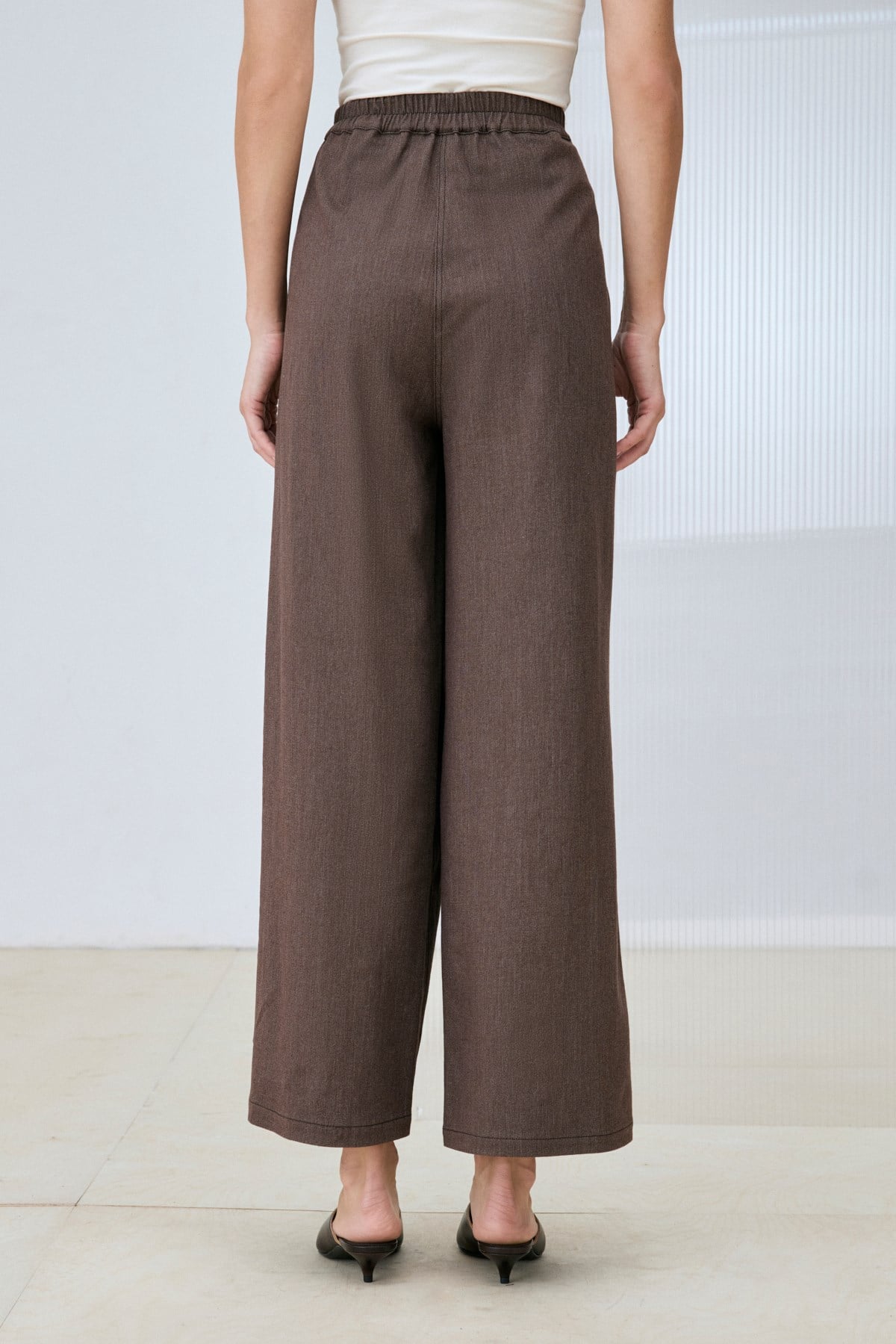 SOREL RAYON DENİM KOT PANTOLON KAHVE