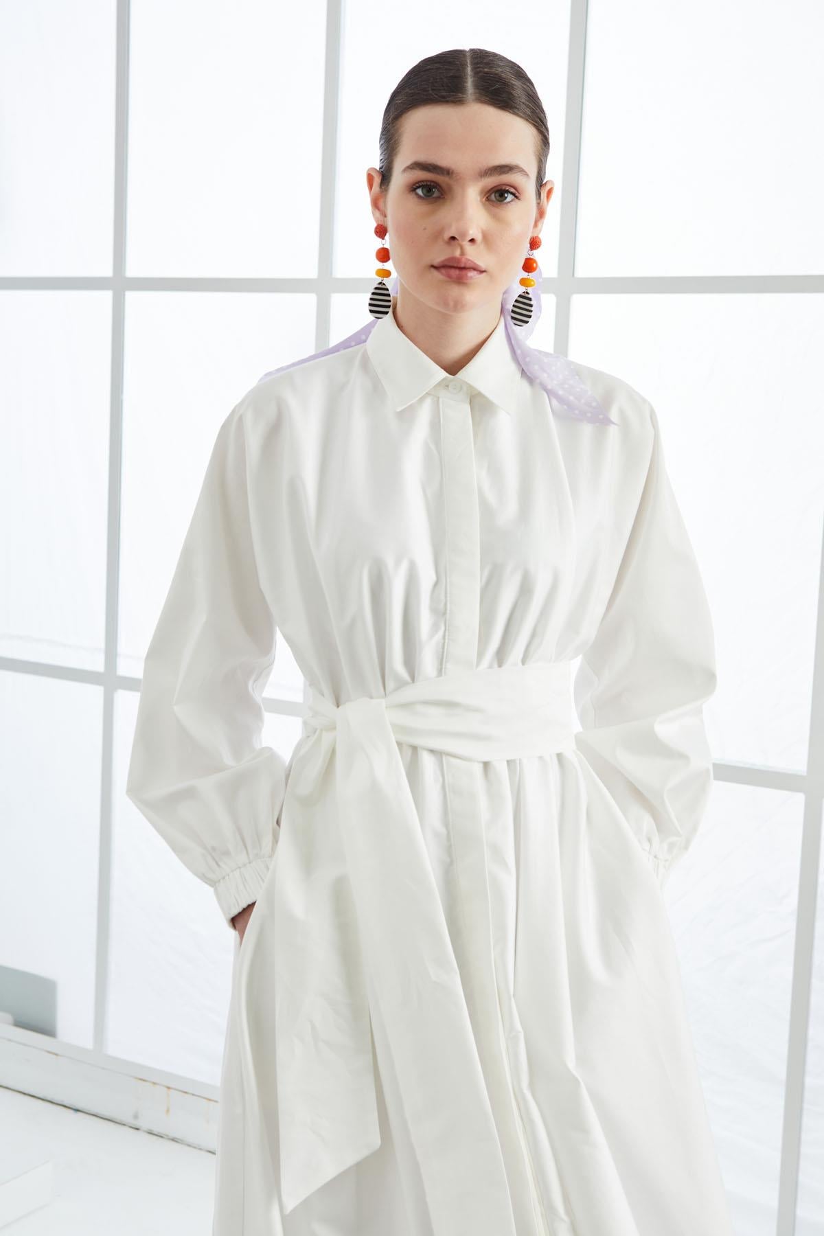 STILA COTTON DRESS WHITE