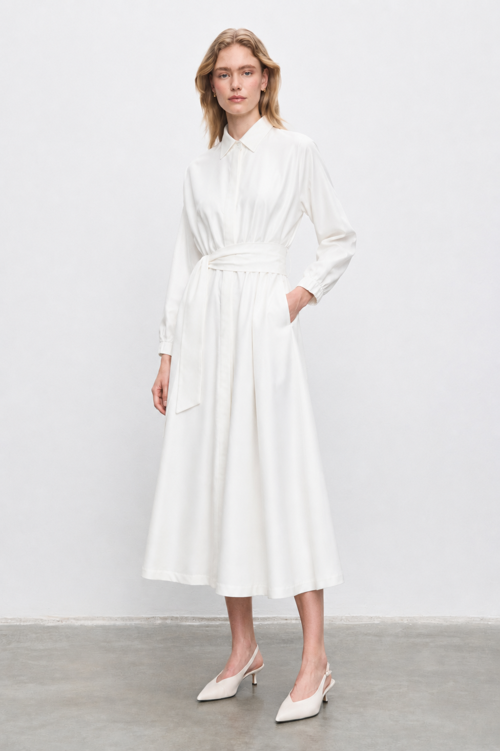 STILA COTTON DRESS WHITE