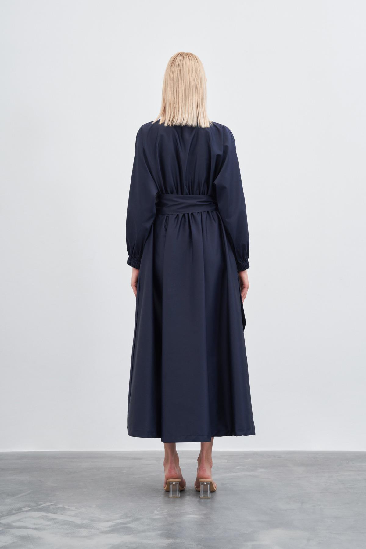 STİLA KOTON ELBİSE LACİVERT